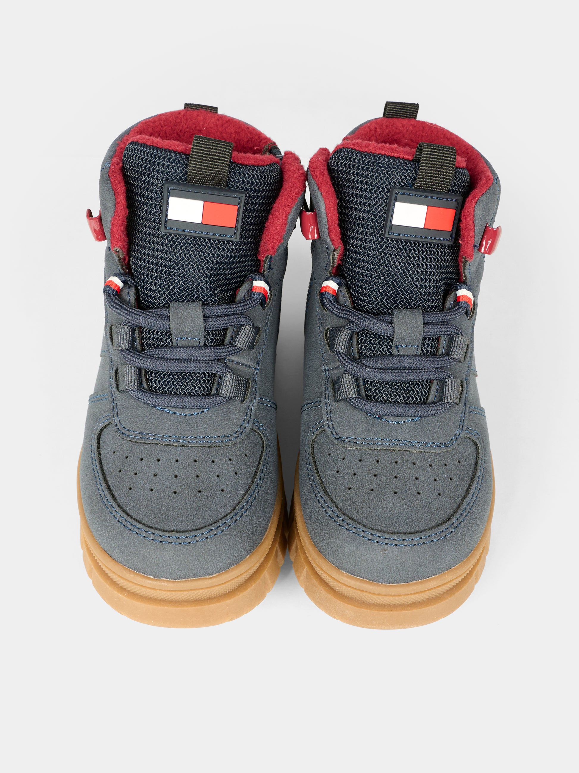 Stivaletti blu per bambino con logo,Tommy Hilfiger Junior,T3X5 34129 1696800