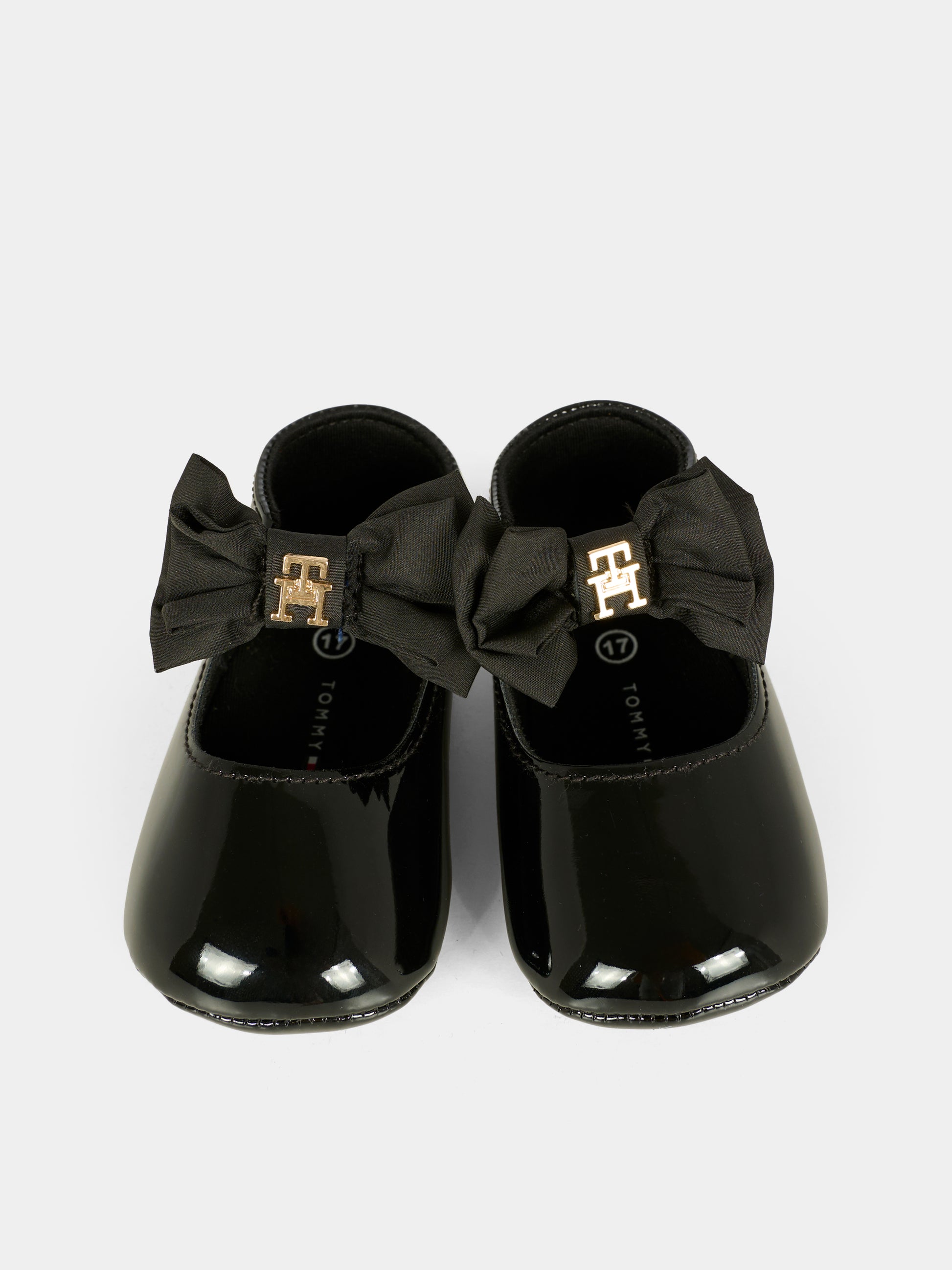 Ballerine nere per neonata con fiocco,Tommy Hilfiger Junior,T0A3 33956 1847999