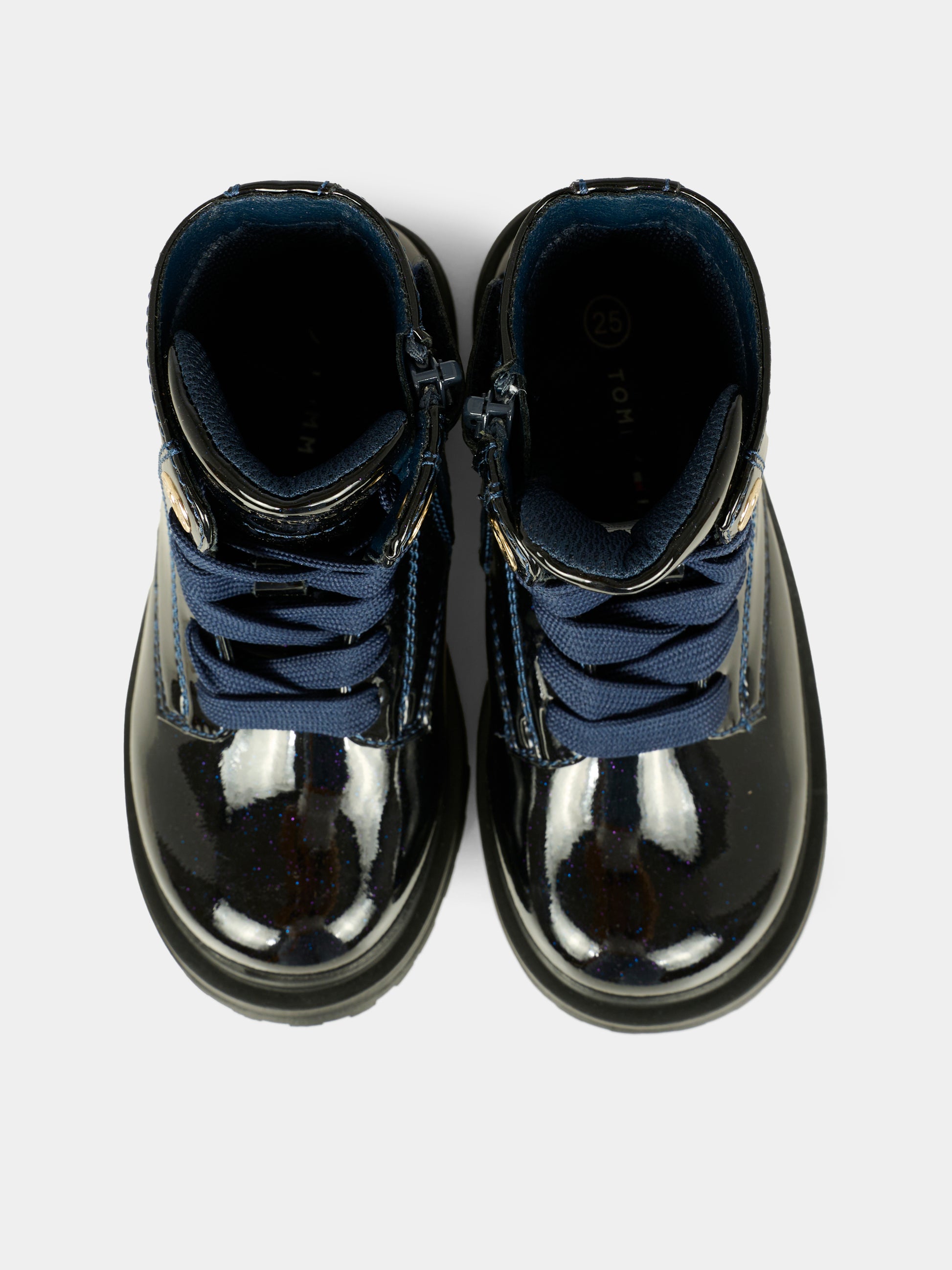 Anfibi blu per bambina con bandierina,Tommy Hilfiger Junior,T1A5 34005 1237800