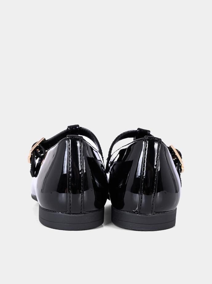 Ballerine nere per bambina con bandierina,Tommy Hilfiger Junior,T3A3 34000 0774999