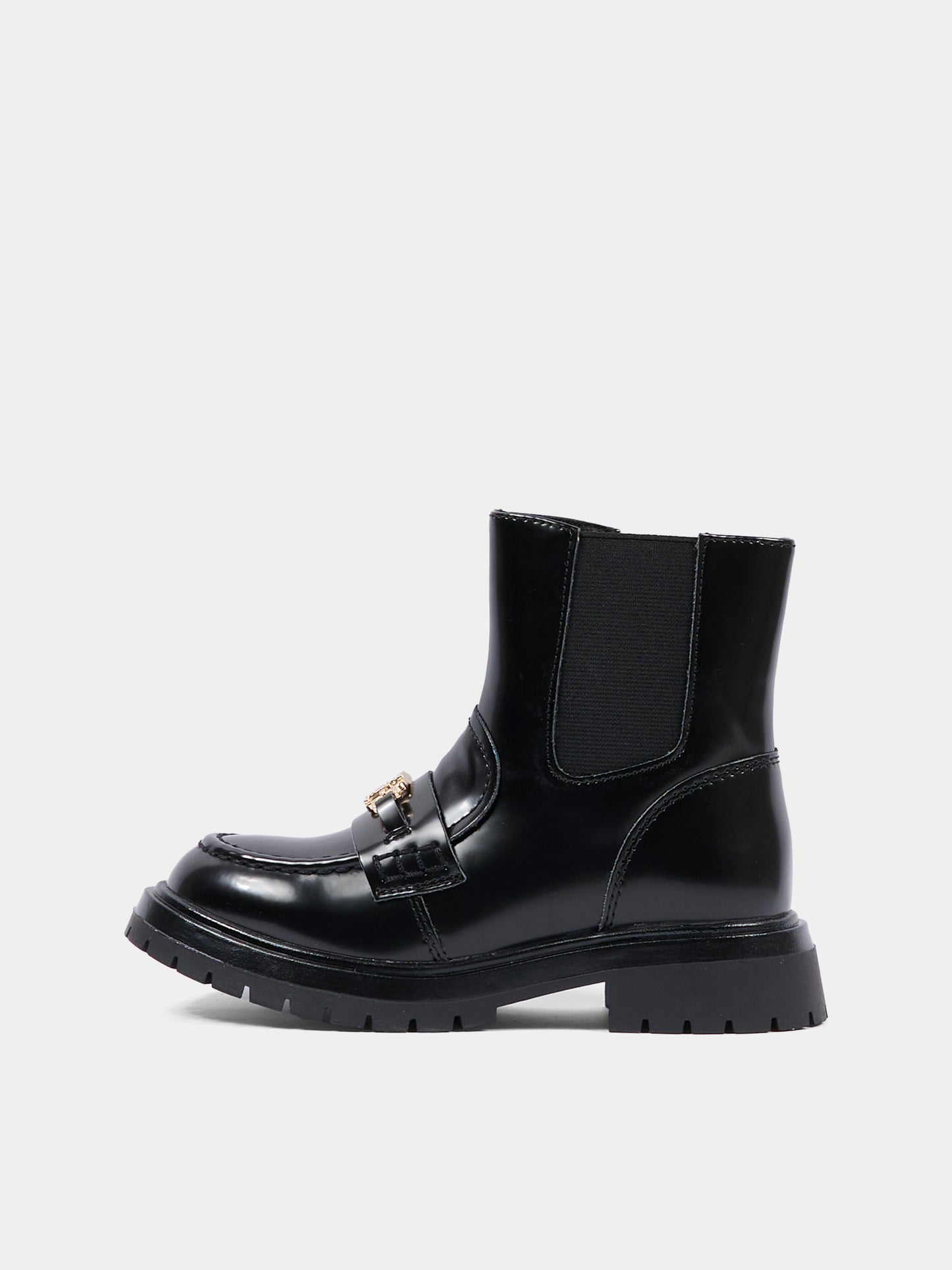 Stivaletti neri per bambina con logo,Tommy Hilfiger Junior,T3A5 34017 1453999