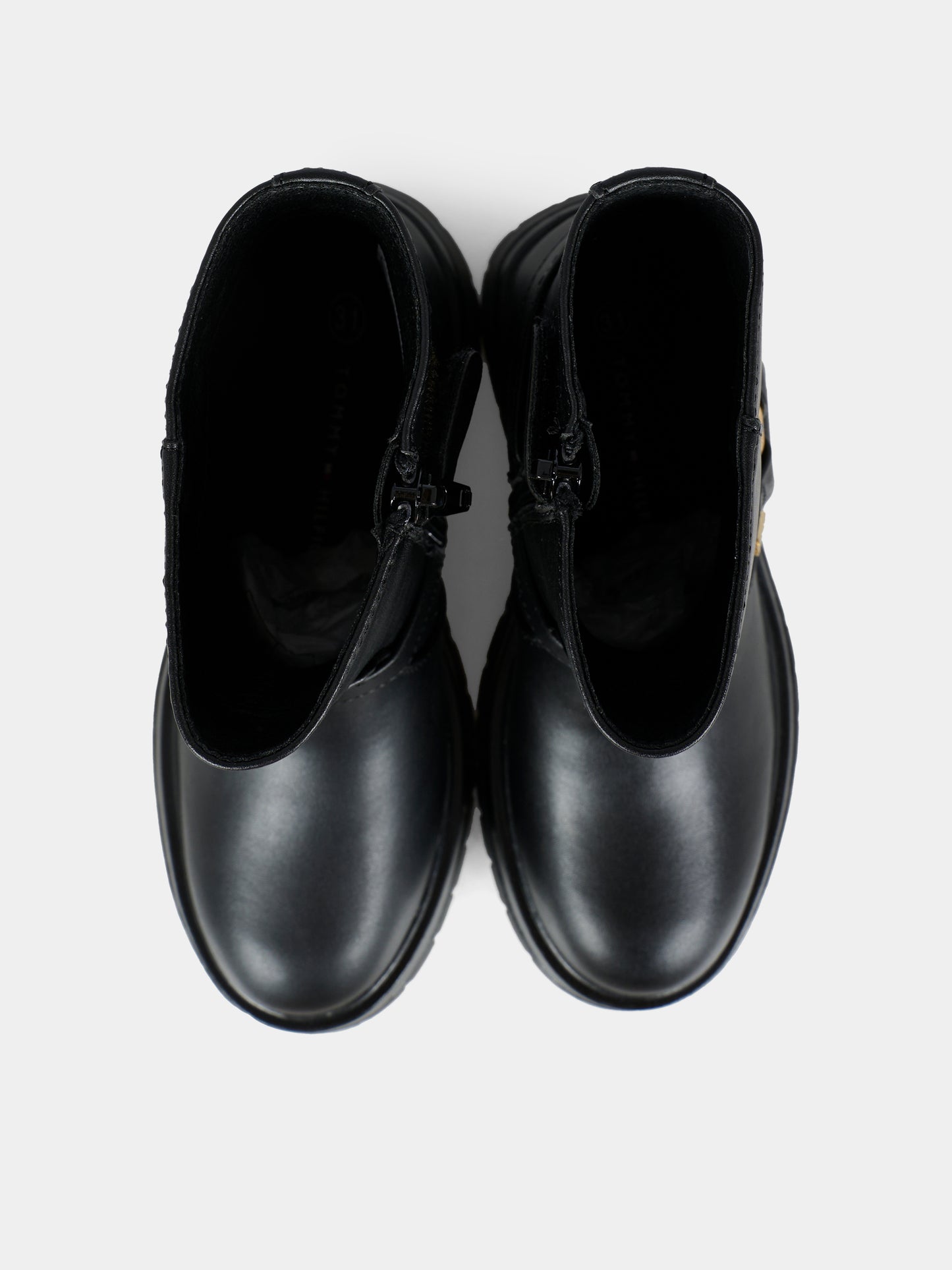 Stivaletti neri per bambina con logo,Tommy Hilfiger Junior,T3A5 34021 1355999