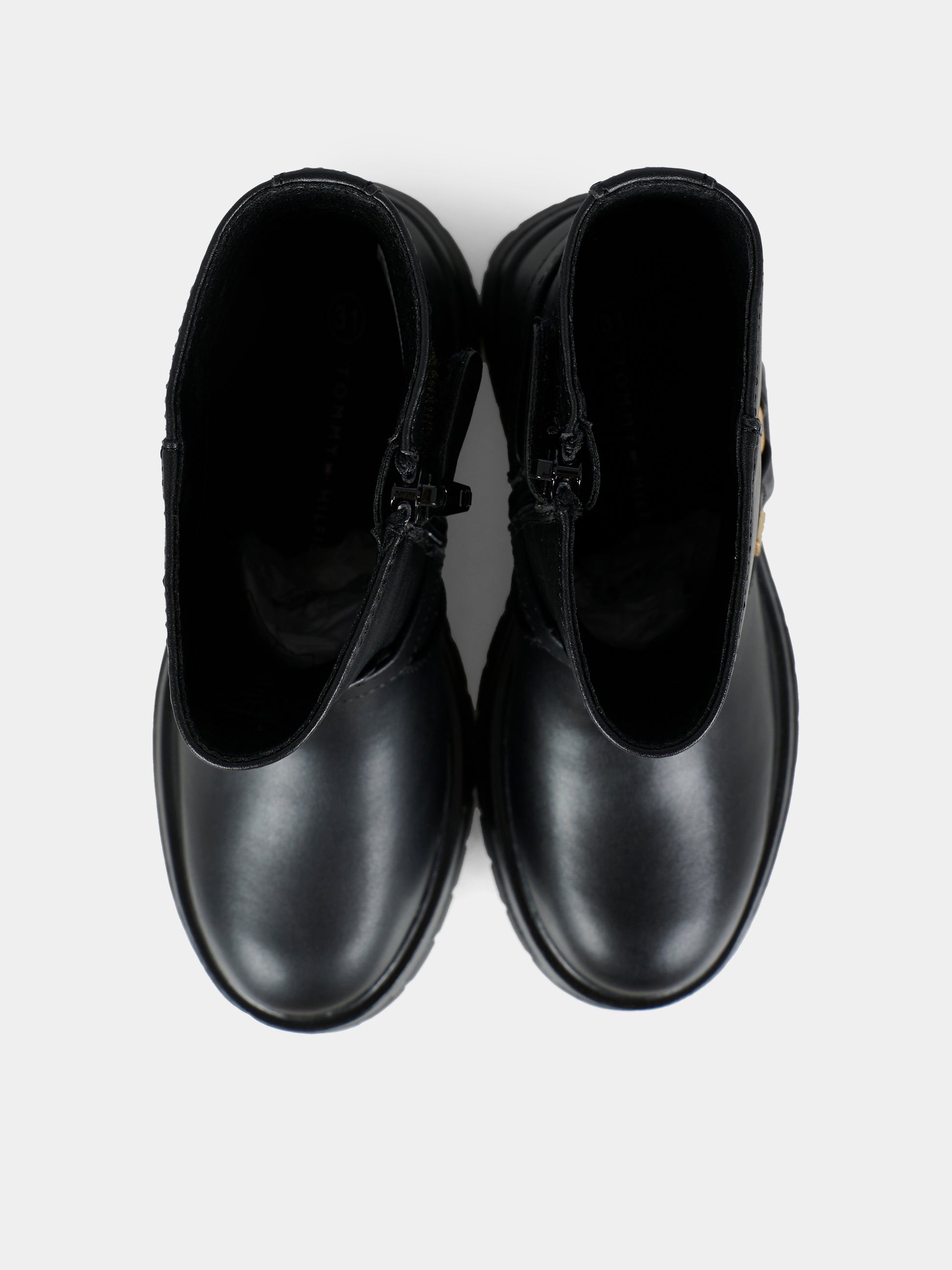 Stivaletti neri per bambina con logo,Tommy Hilfiger Junior,T3A5 34021 1355999