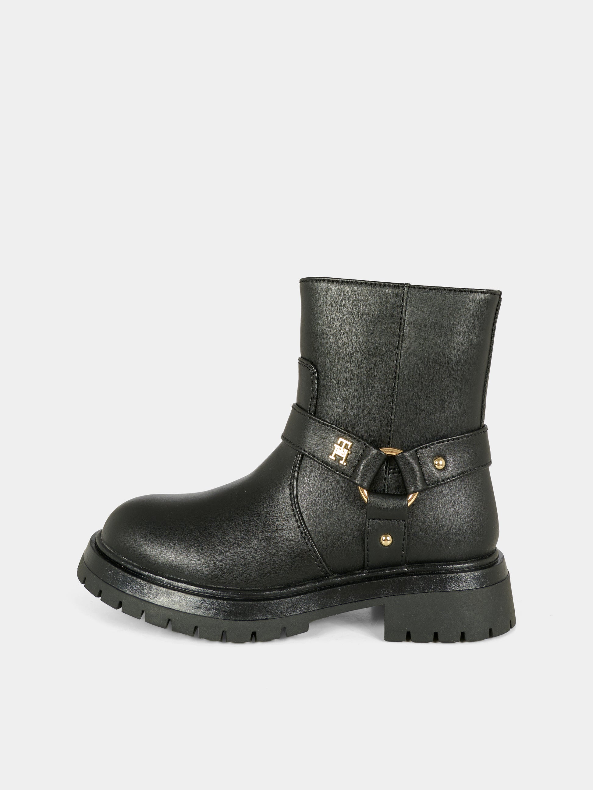 Stivaletti neri per bambina con logo,Tommy Hilfiger Junior,T3A5 34021 1355999