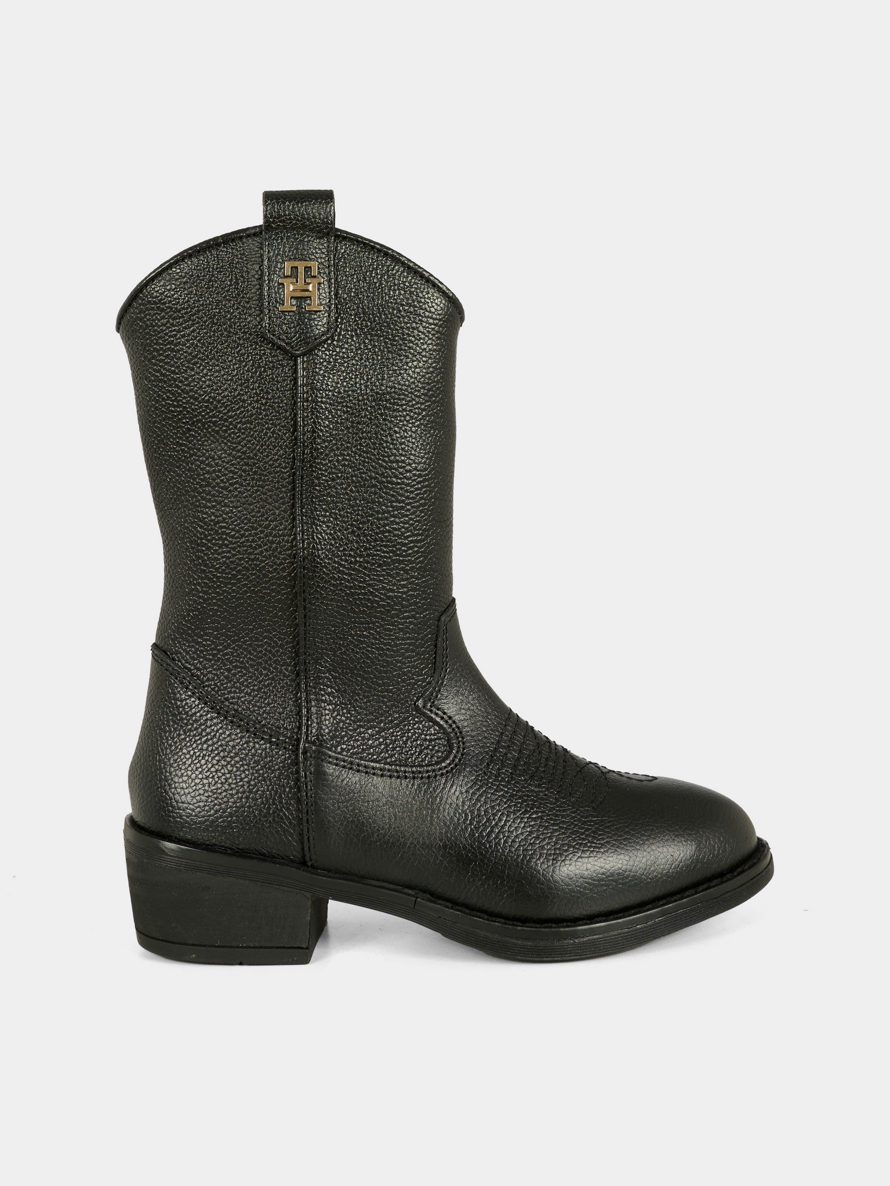 Stivali texani neri per bambina,Tommy Hilfiger Junior,T3A6 34040 0036999