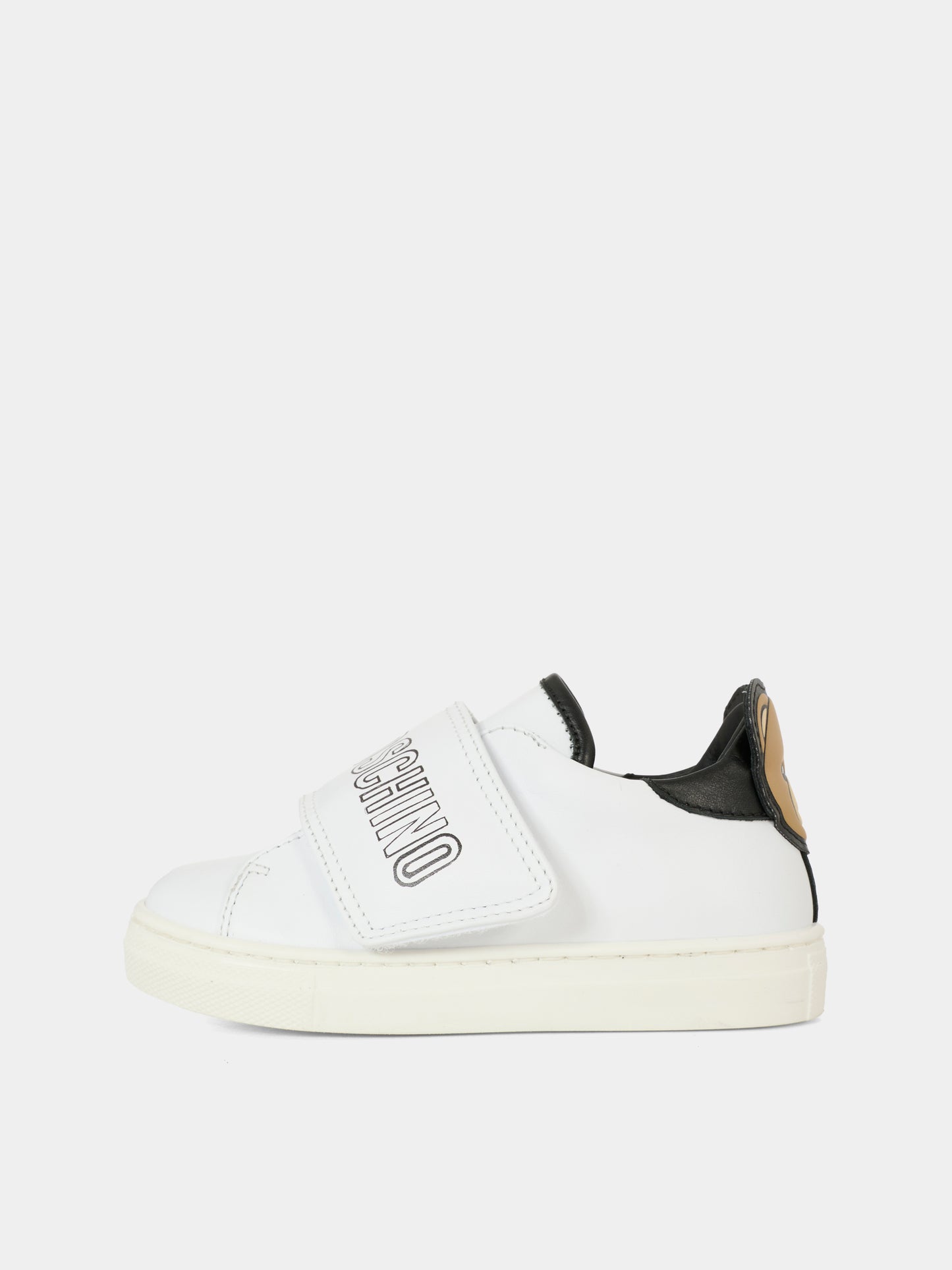 Sneakers bianche per neonato e bambino con Teddy Bear,Moschino Kids,81832 - VAR2