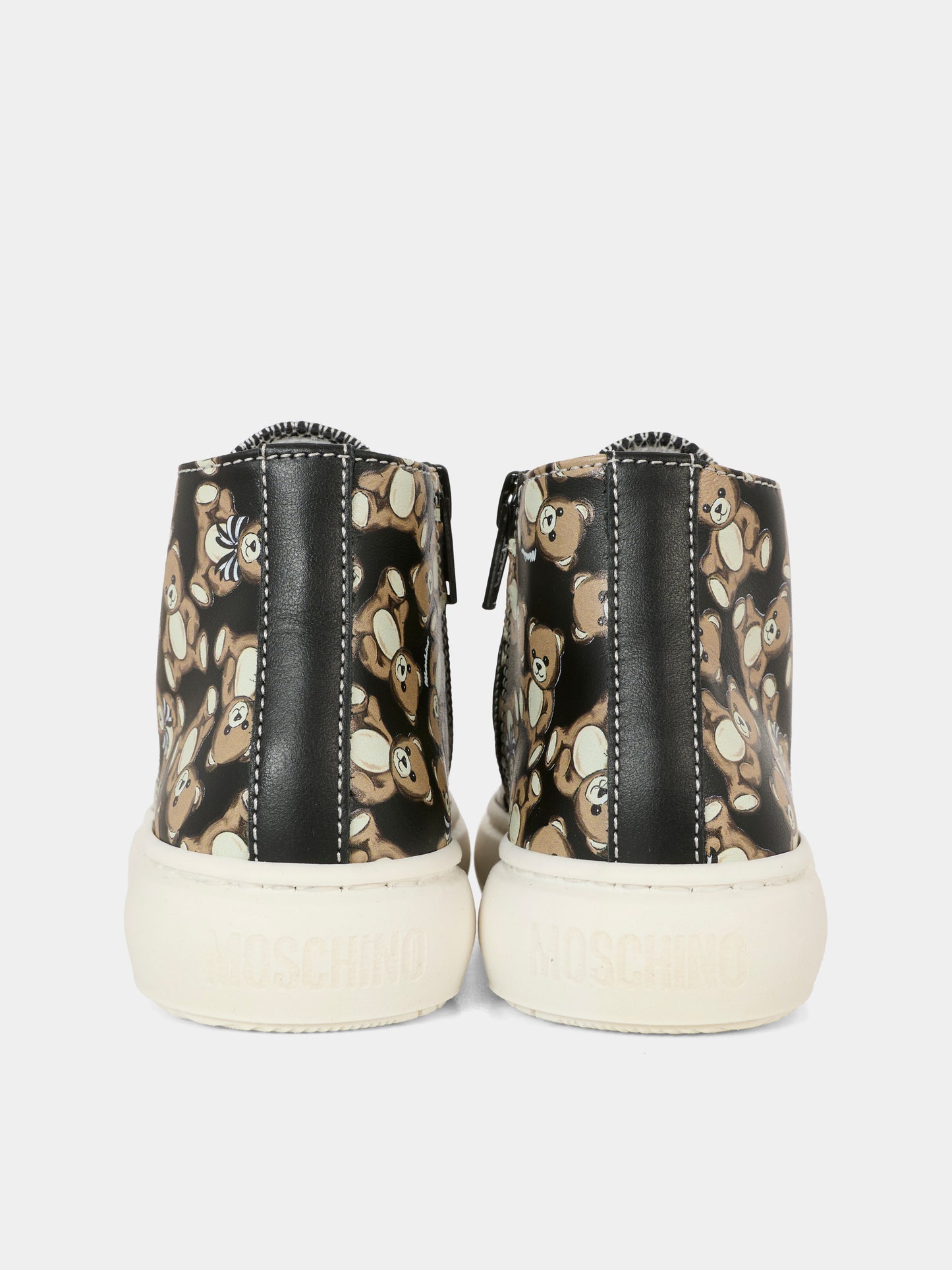 Sneakers nere per bambina con Teddy Bear all over,Moschino Kids,81849 - VAR1