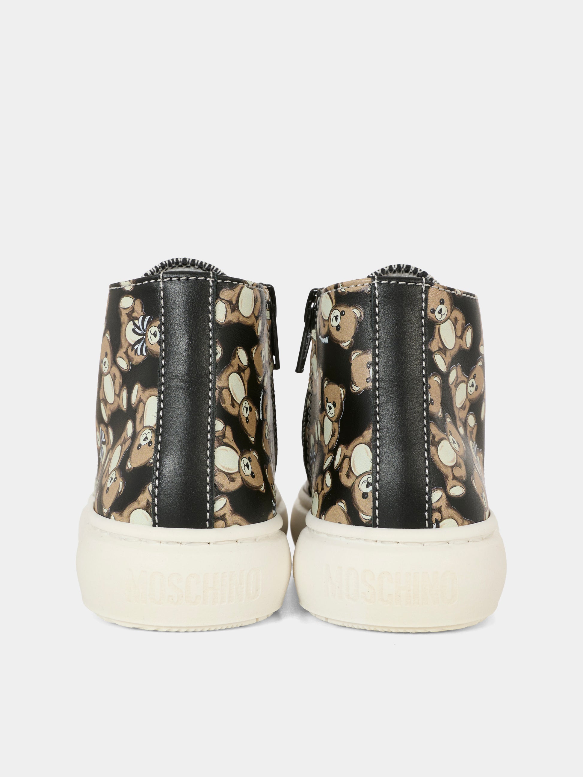 Sneakers nere per bambina con Teddy Bear all over,Moschino Kids,81849 - VAR1