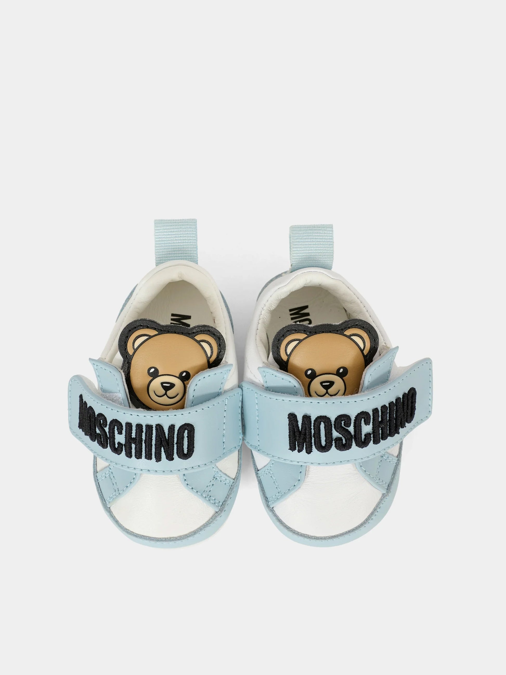 Sneakers azzurre per neonato con Teddy Bear,Moschino Kids,81811 - VAR2