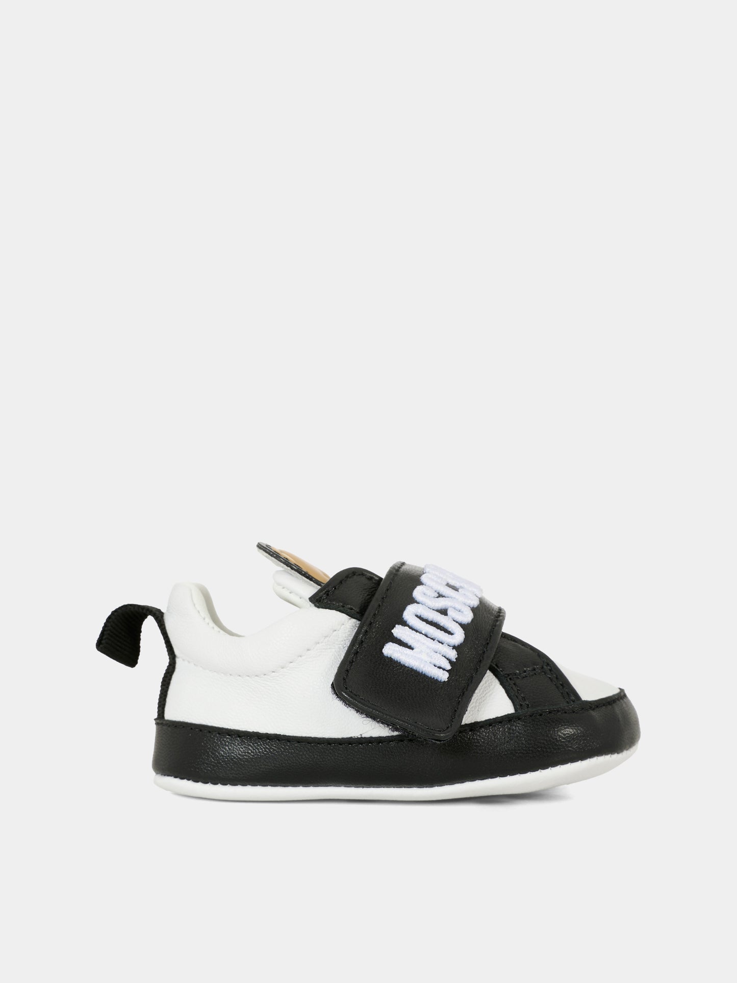 Black sneakers for babykids with Teddy Bear