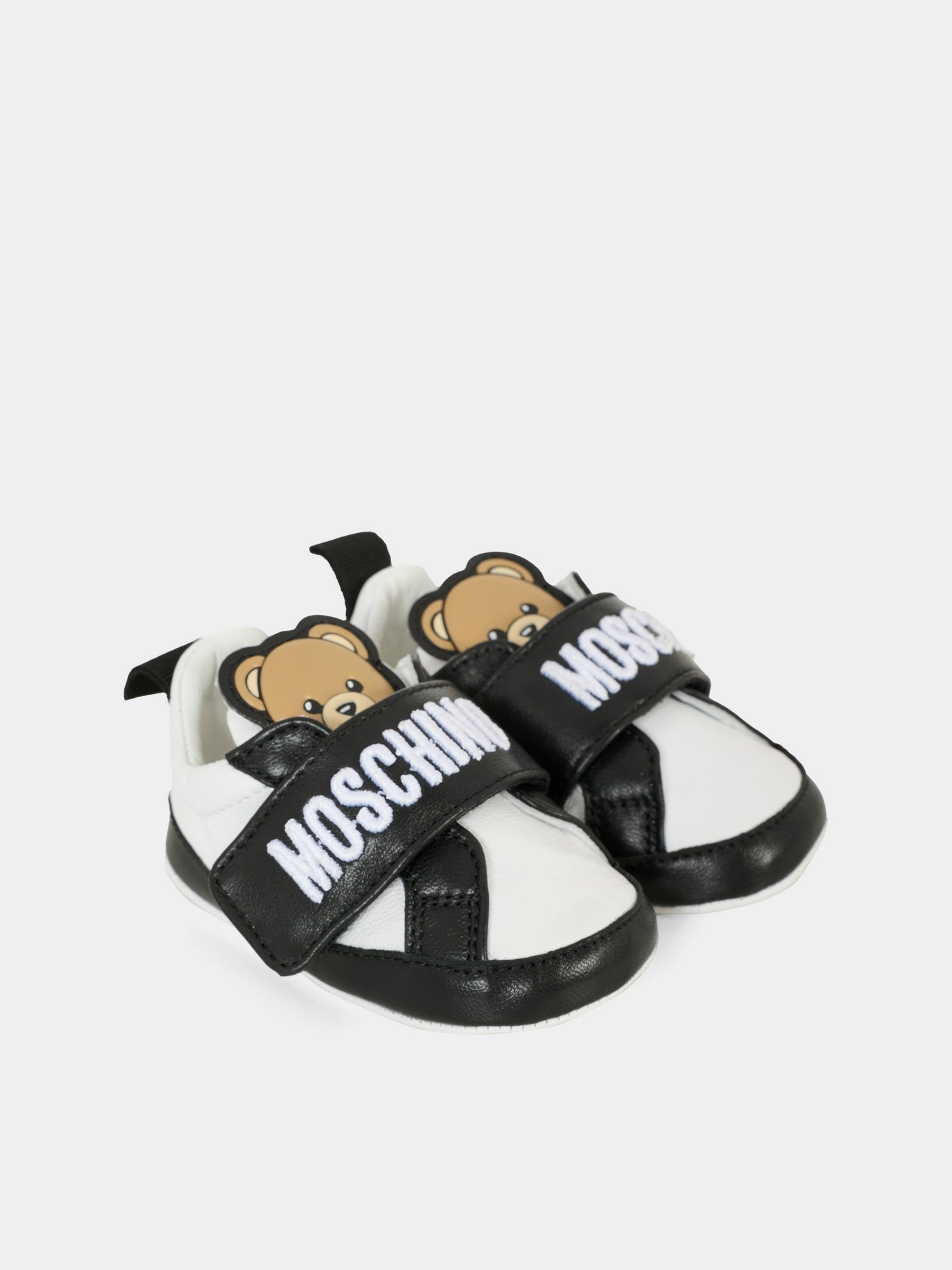 Black sneakers for babykids with Teddy Bear