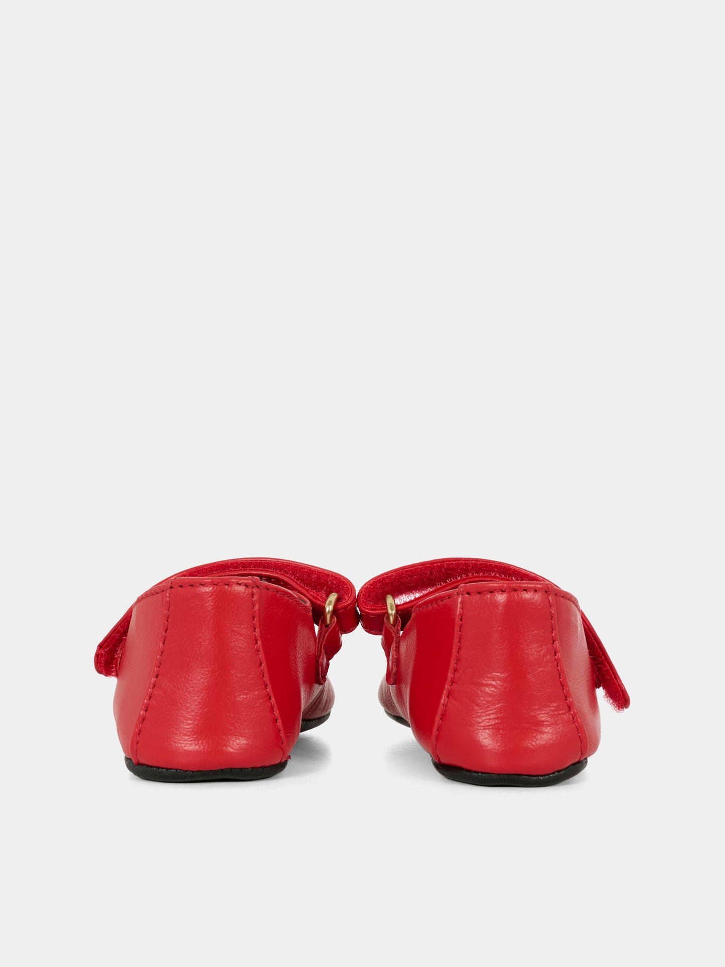 Ballerine rosse per neonata con logo,Moschino Kids,81801 - VAR3