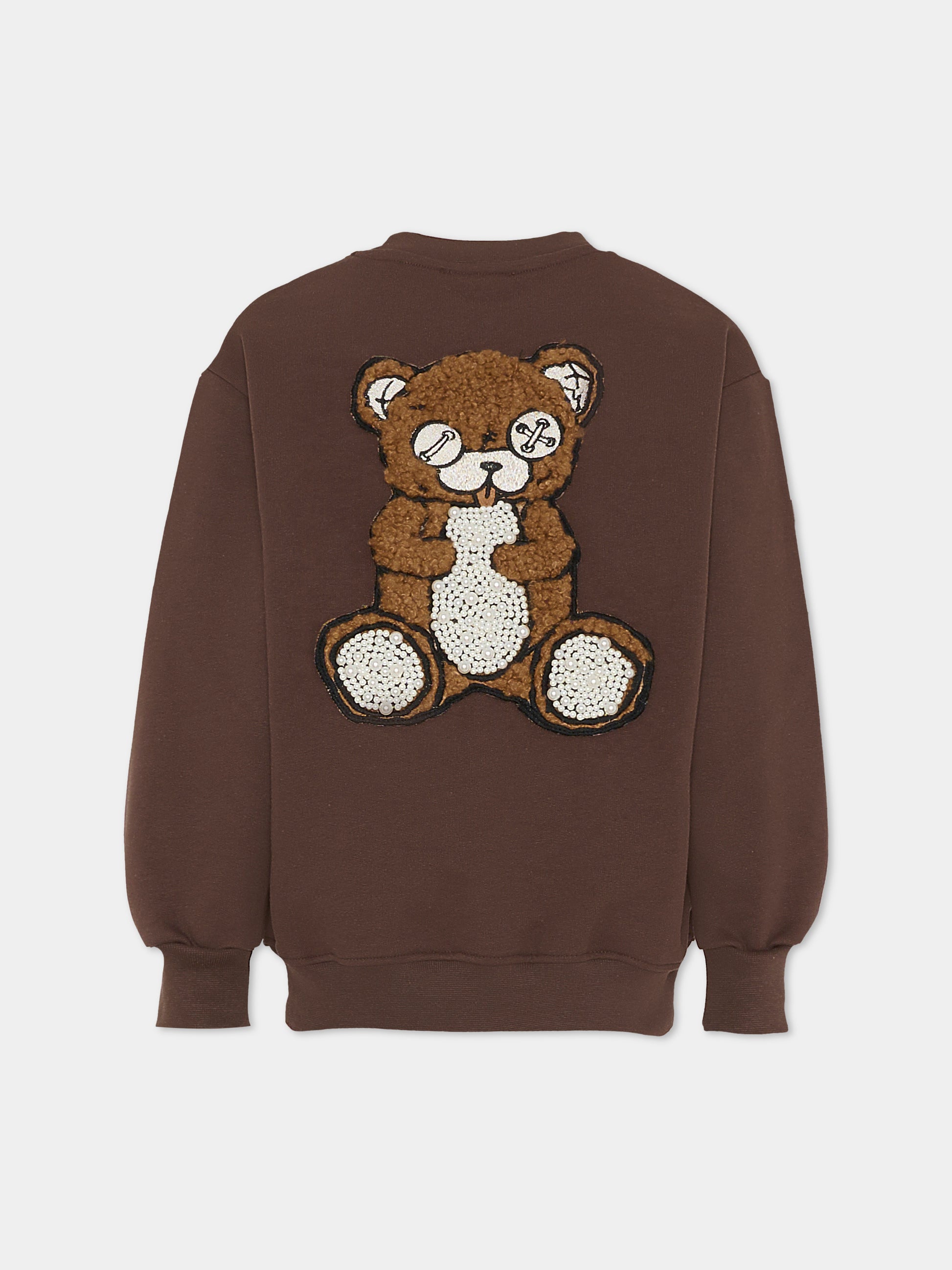 Felpa marrone per bambina con Bear,Barrow,F5BKJGSW132 308