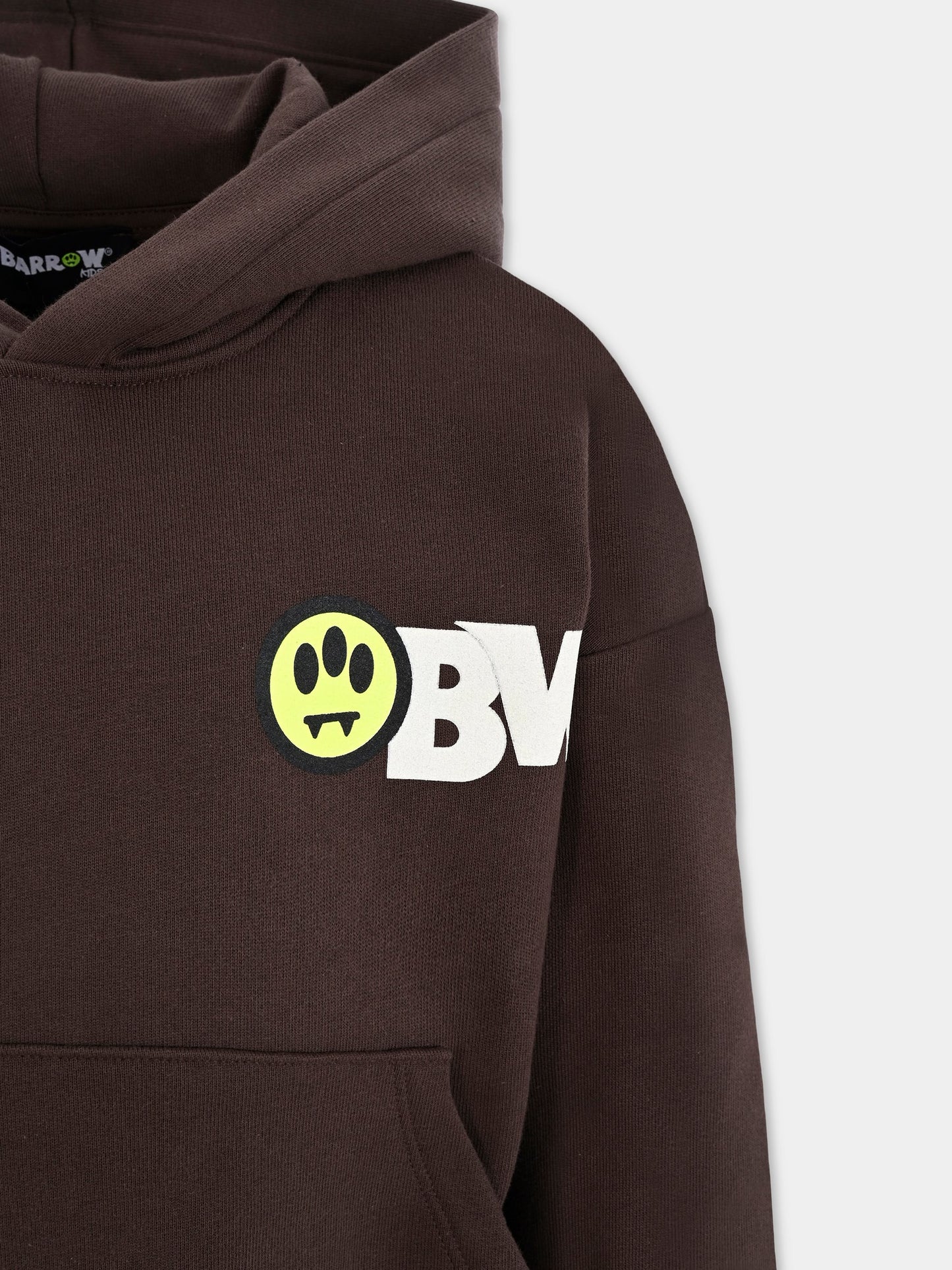 Felpa marrone per bambini con stampa Bear,Barrow,F5BKJUHS045 308