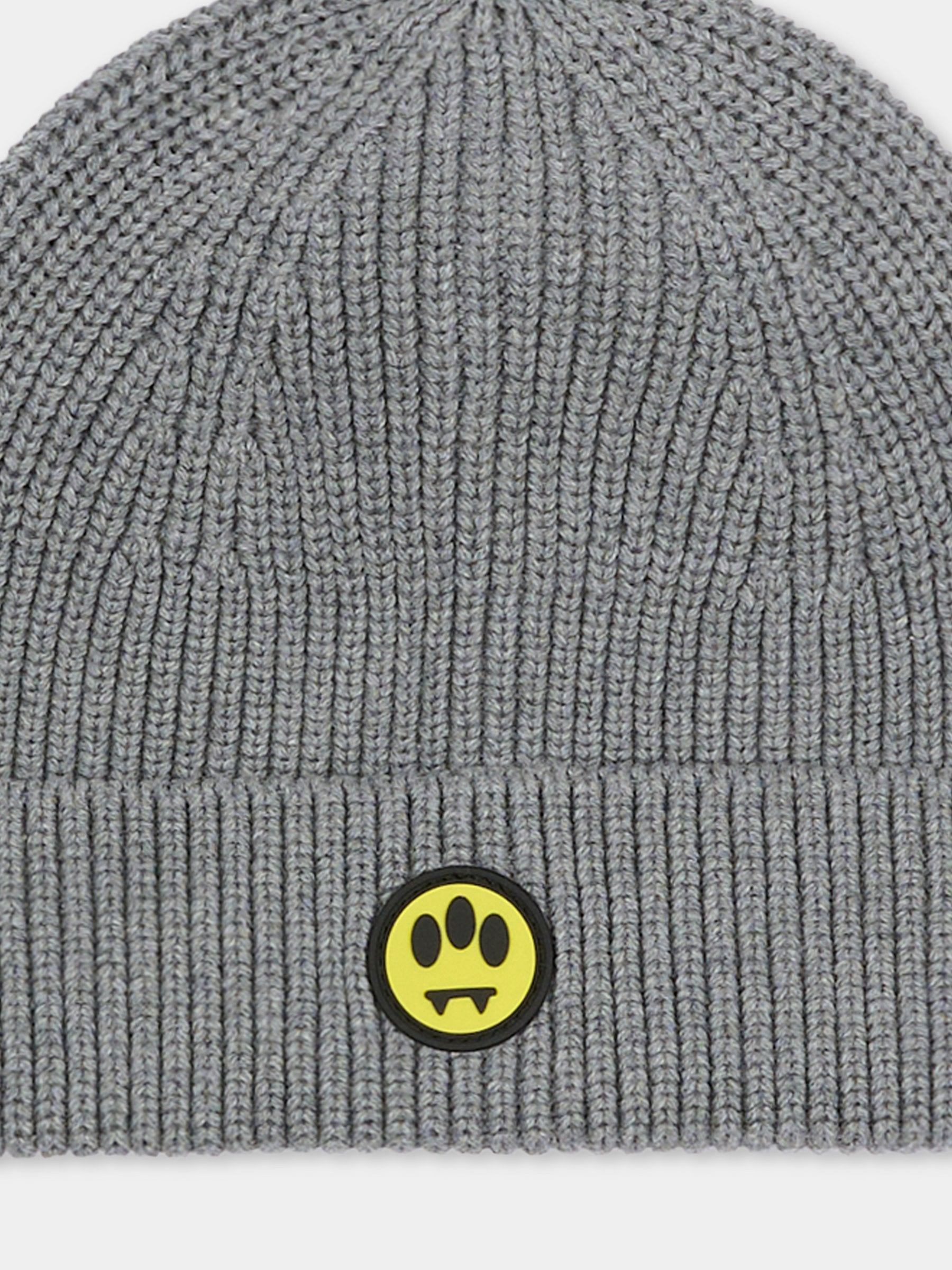 Berretto grigio per bambini con smile,Barrow,F5BKJUHT073 100