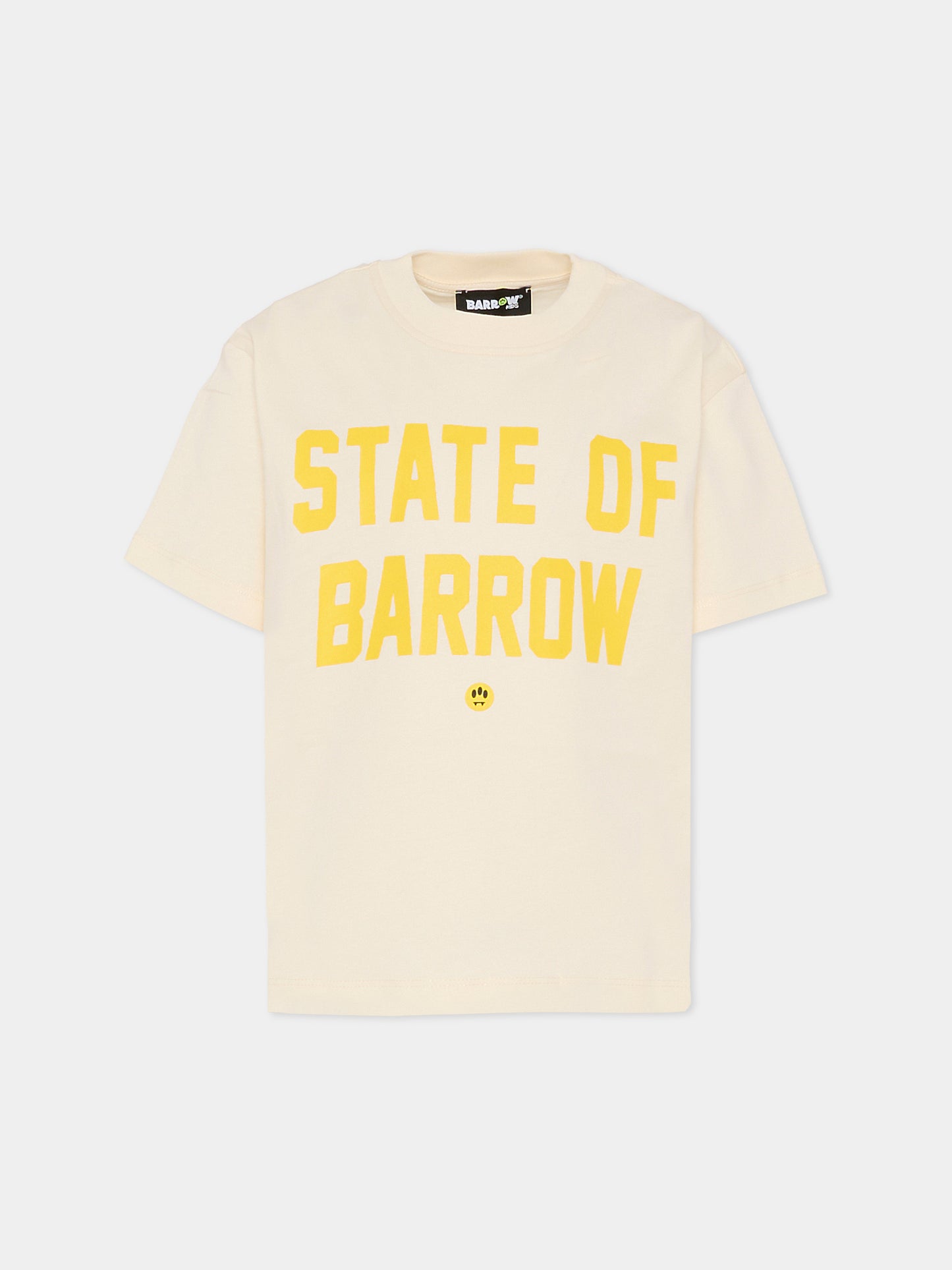 T-shirt avorio per bambino con stampa Bear,Barrow,F5BKJUTH077 013