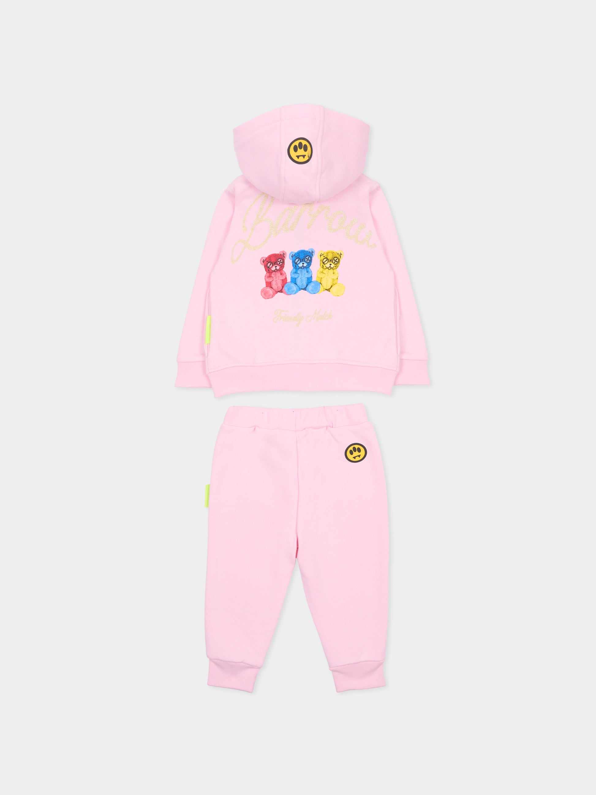 Completo rosa per neonata con stampa Bear,Barrow,F5BKUNSF218 042