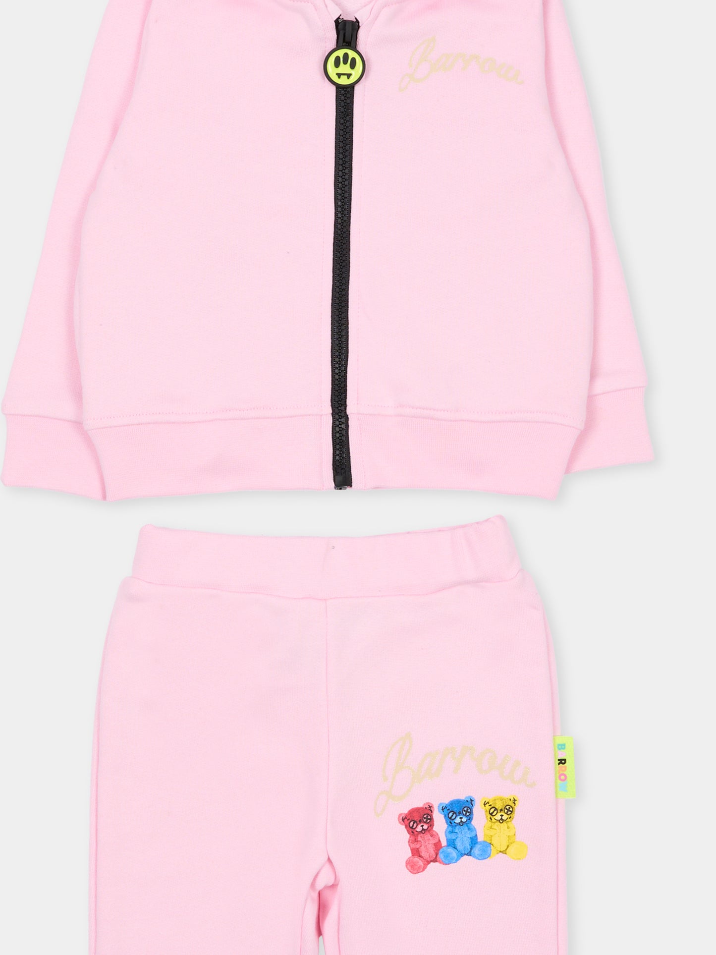 Completo rosa per neonata con stampa Bear,Barrow,F5BKUNSF218 042