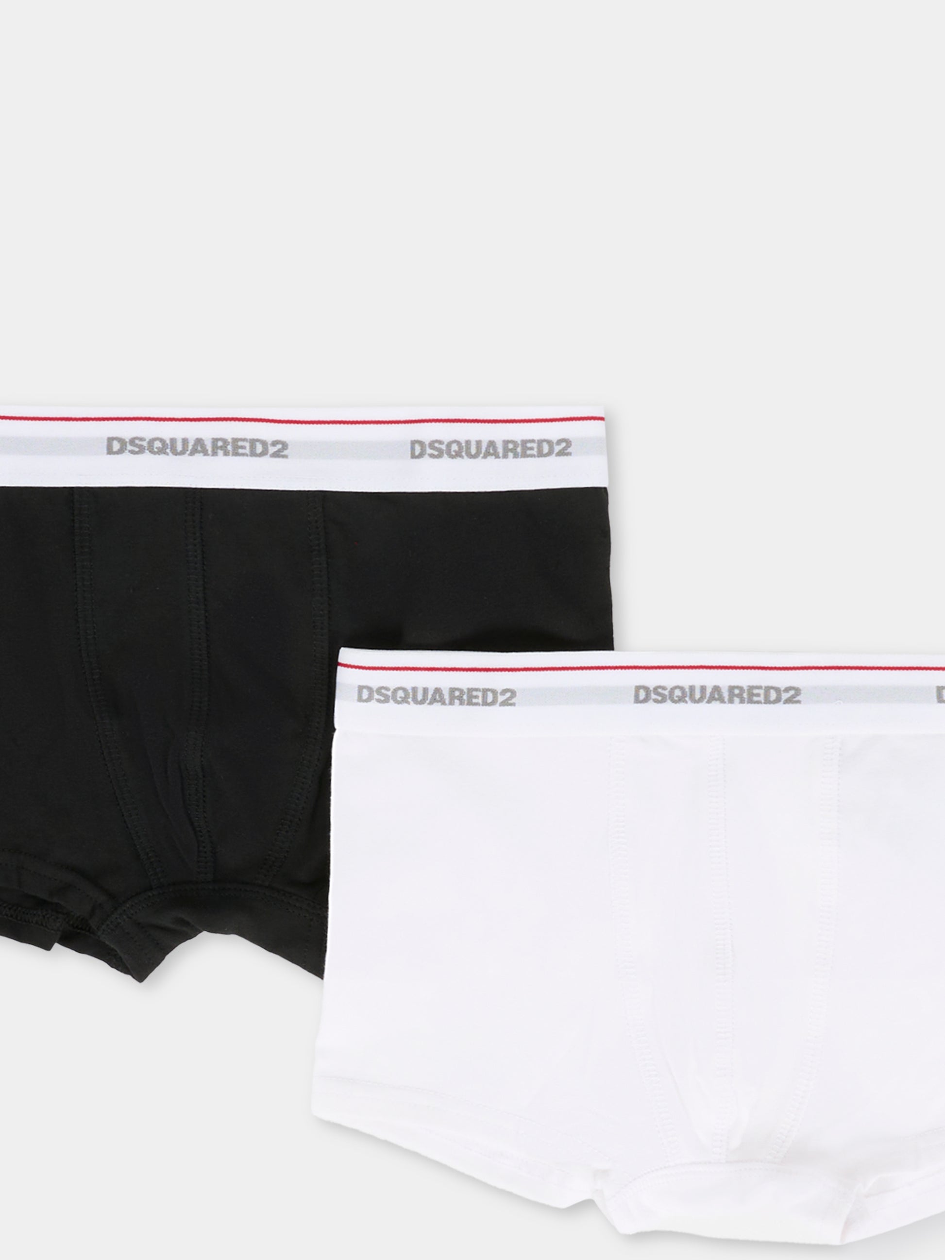 Set boxer multicolor per bambino con logo,Dsquared2,DQ2479 D008J DQC25