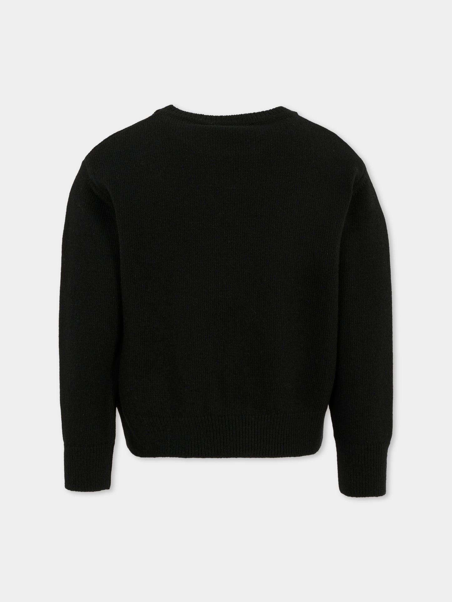 Maglione nero per bambino con orso,Dsquared2,DQ3069-D0AFE-DQ900