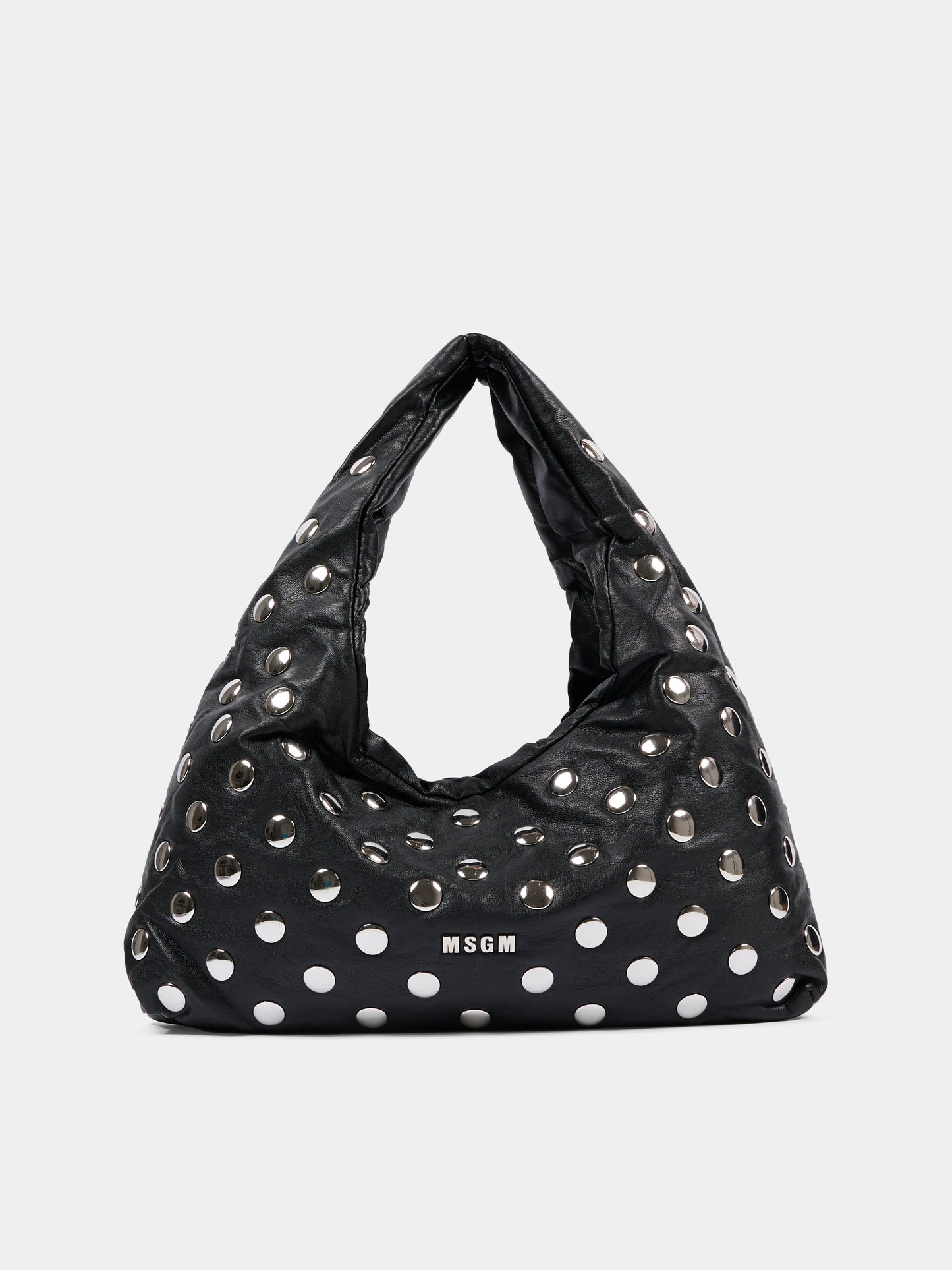 Borsa nera per bambina con borchie,Msgm Kids,F5MSJGBA094 110