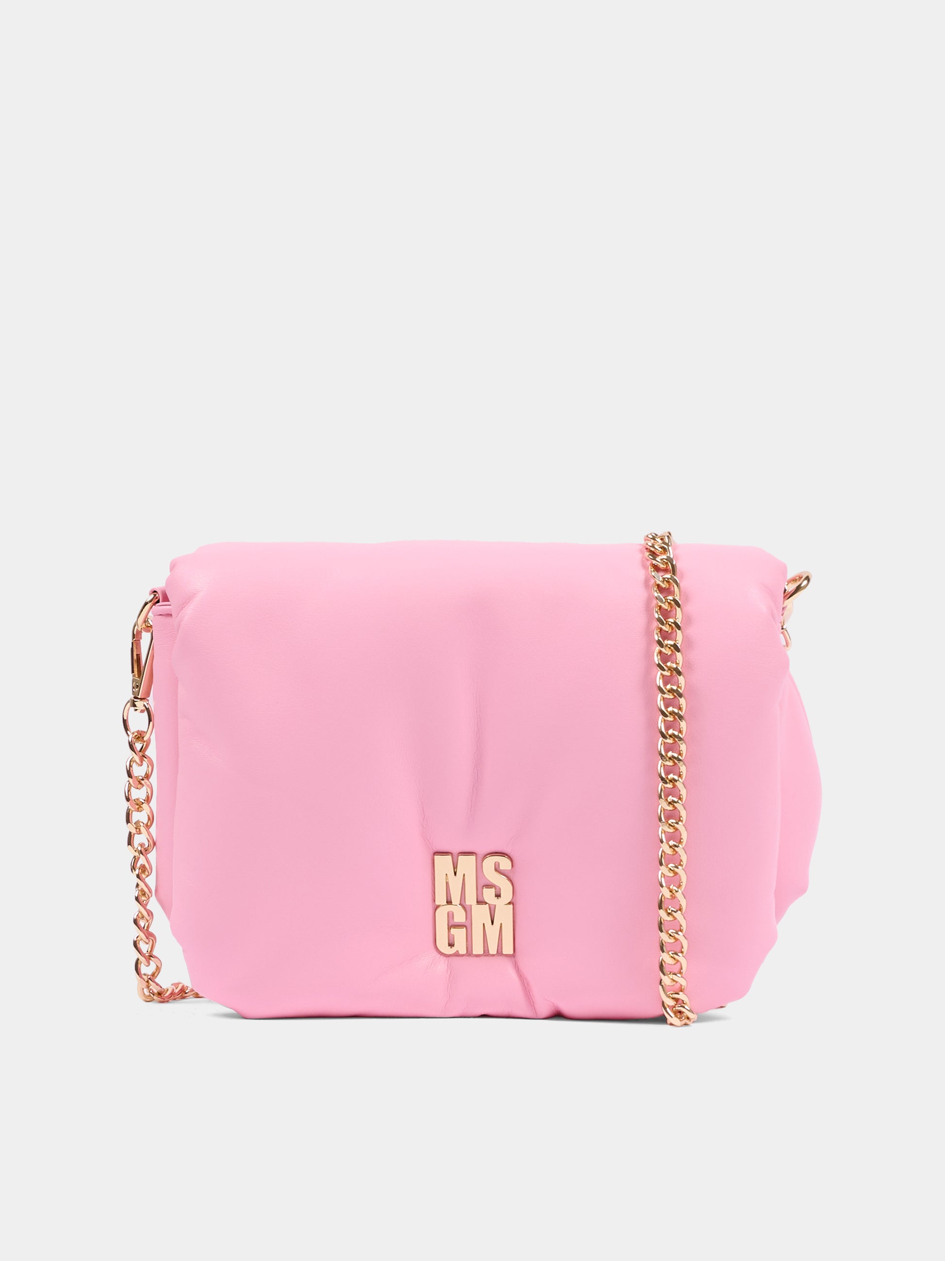 Borsa rosa per bambina con logo,Msgm Kids,F5MSJGBA100 MS038