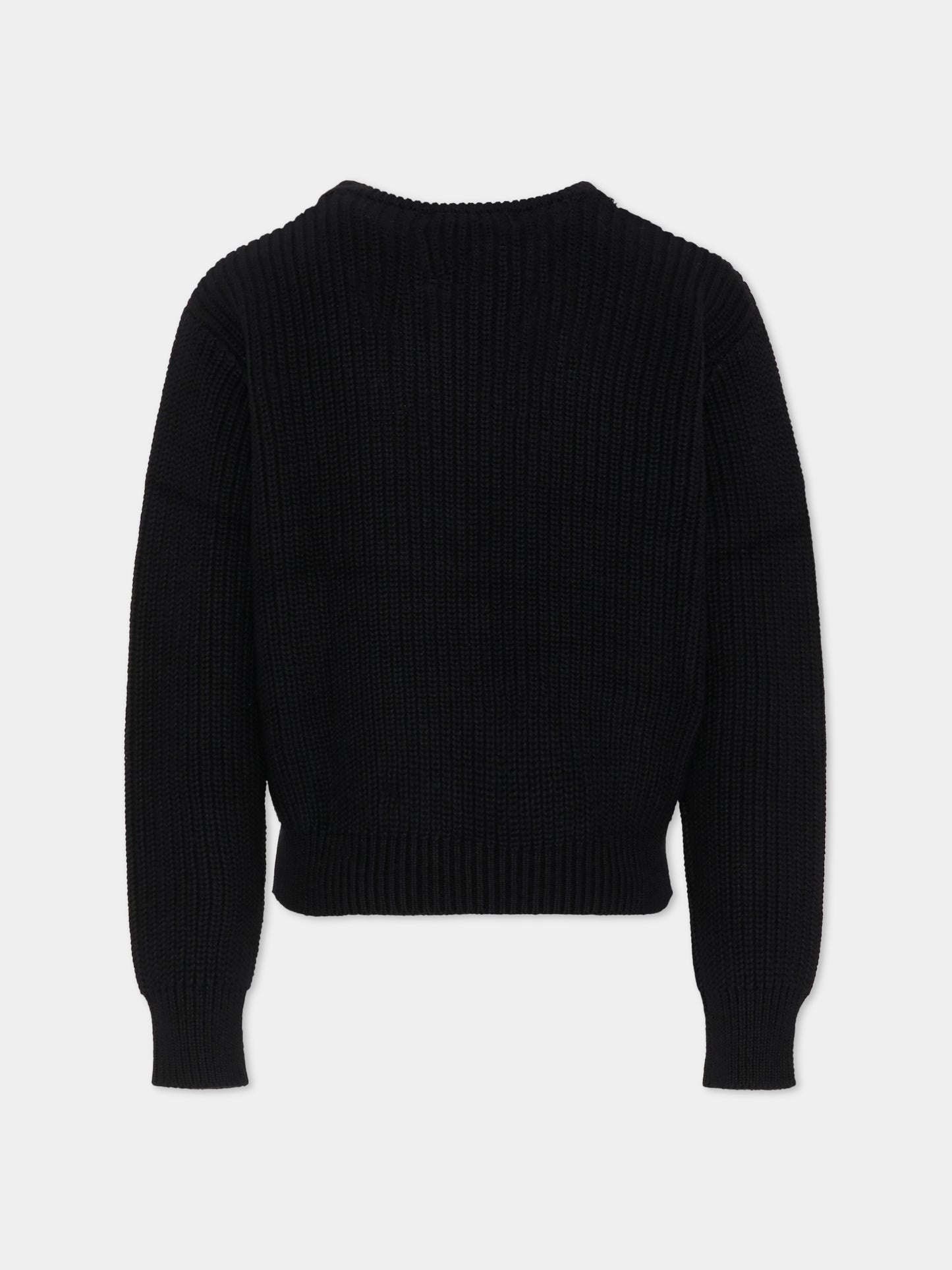 Maglione nero per bambino con logo,Msgm Kids,F5MSJUJP090 110/38