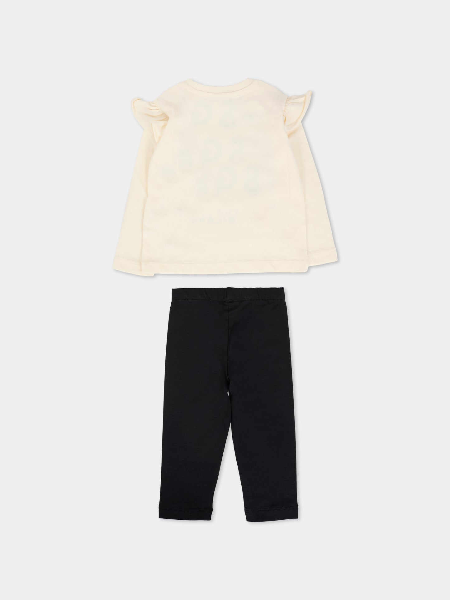 Completo multicolor per neonata con logo,Msgm Kids,F5MSNGTL294 013/05