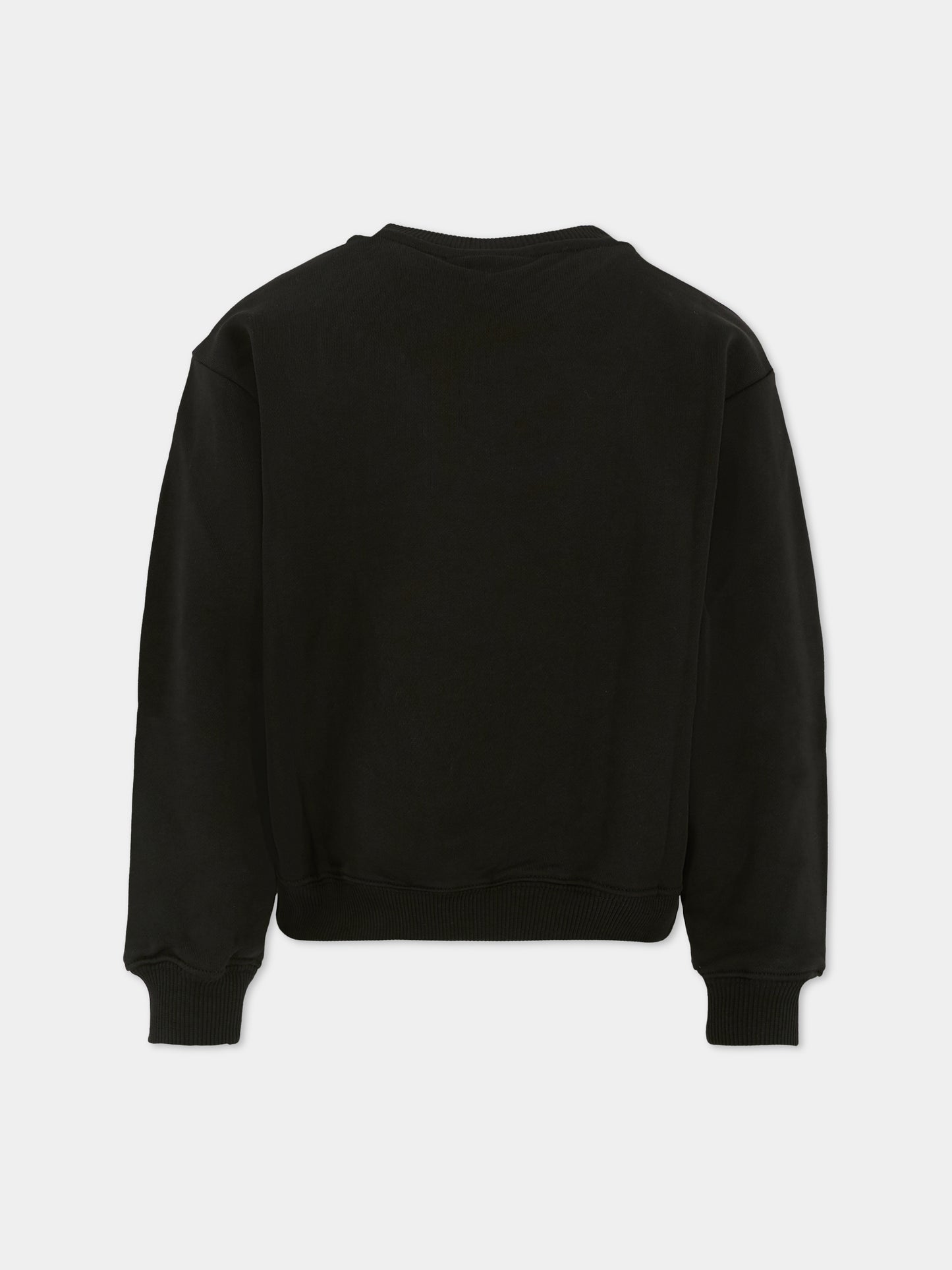 Felpa nera per bambino con logo,Calvin Klein Kids,25WCKIB0IB02562 BEH