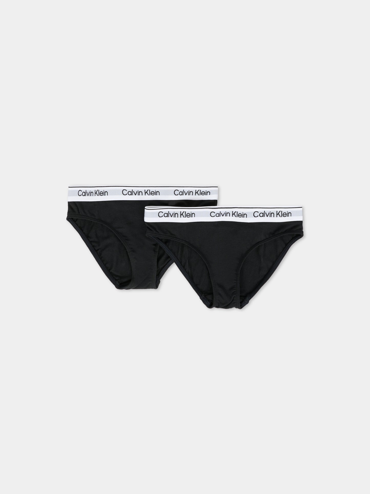 Set slip neri per bambina con logo,Calvin Klein Kids,G80G800726 0SA