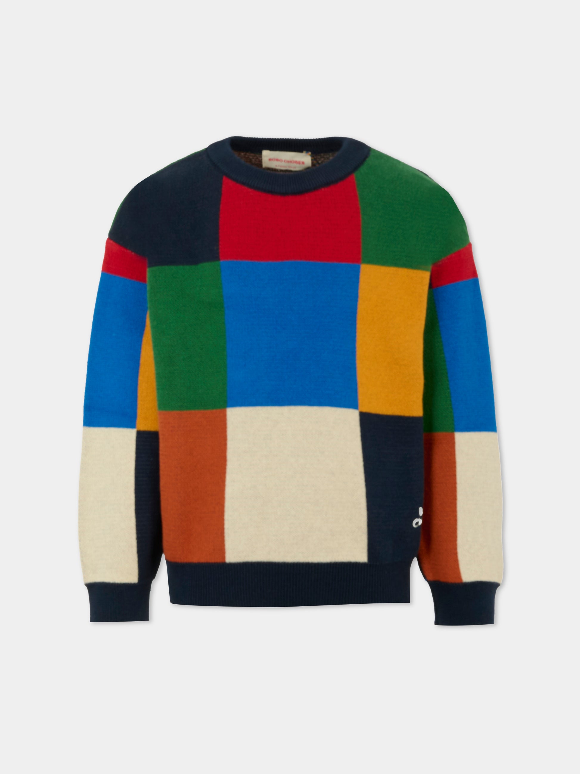 Maglione multicolor per bambini con logo,Bobo Choses,B225AC110