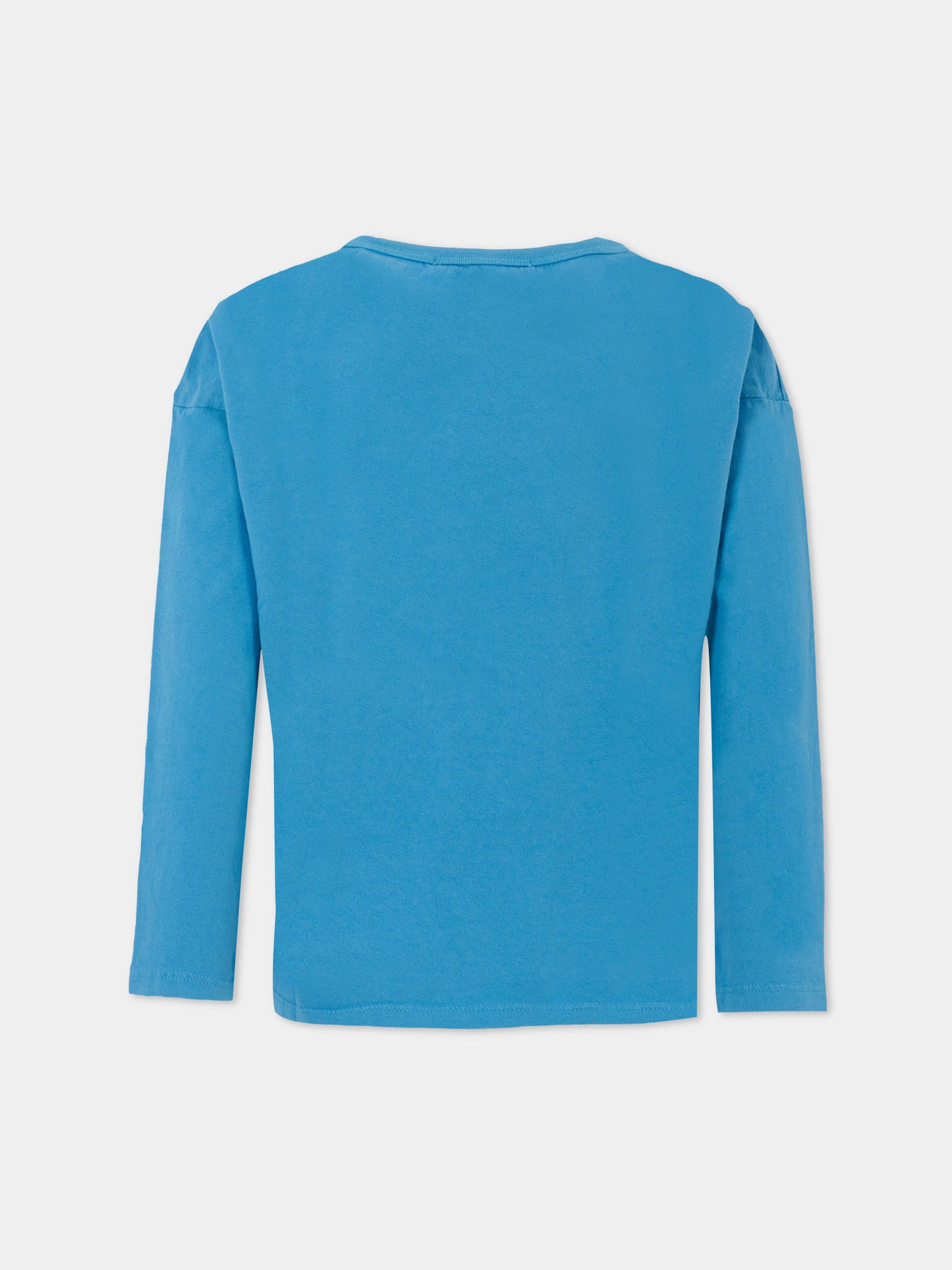 T-shirt azzurra per bambini con sedia,Bobo Choses,B225AC006