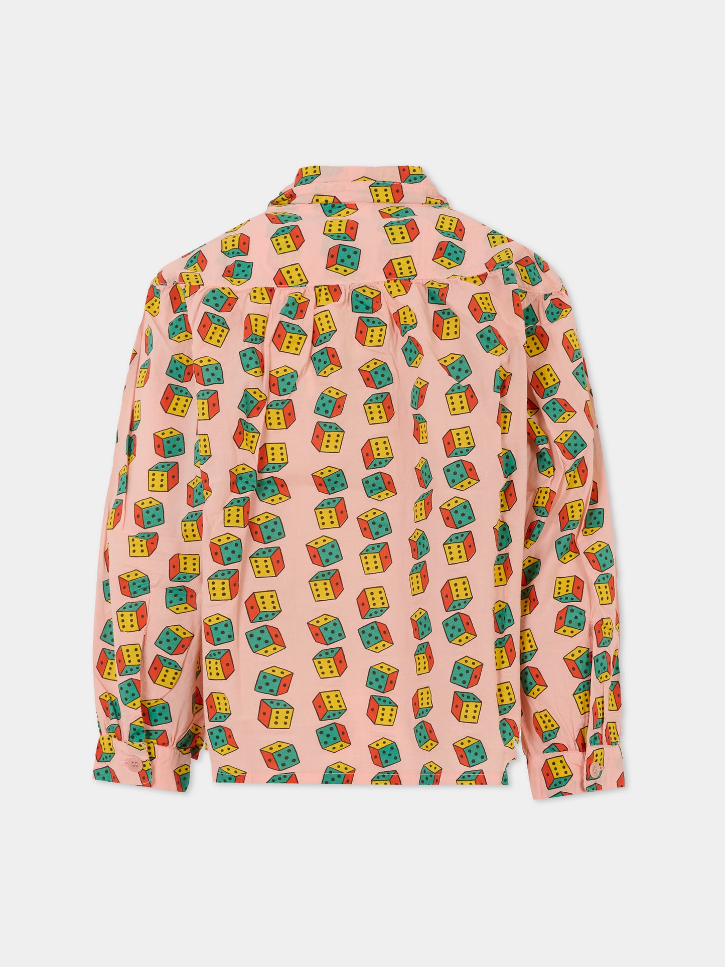 Camicia rosa per bambina con dadi,Bobo Choses,B225AC055