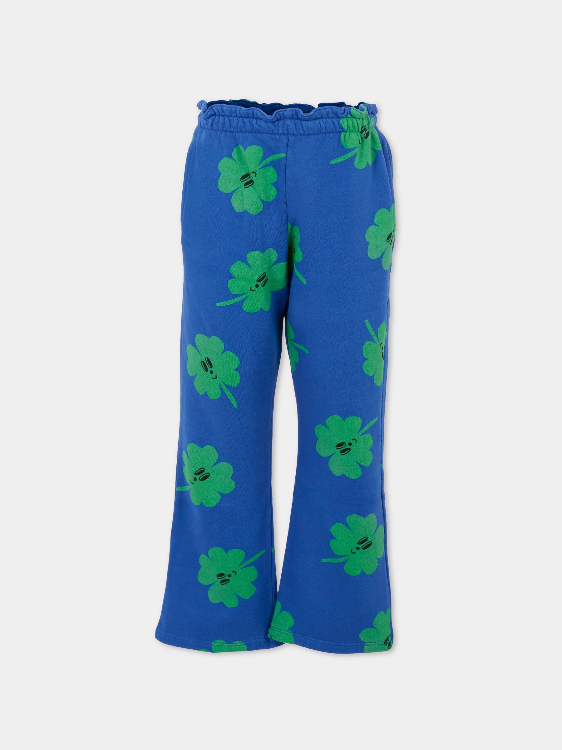 Pantaloni blu per bambina con quadrifogli,Bobo Choses,B225AC074