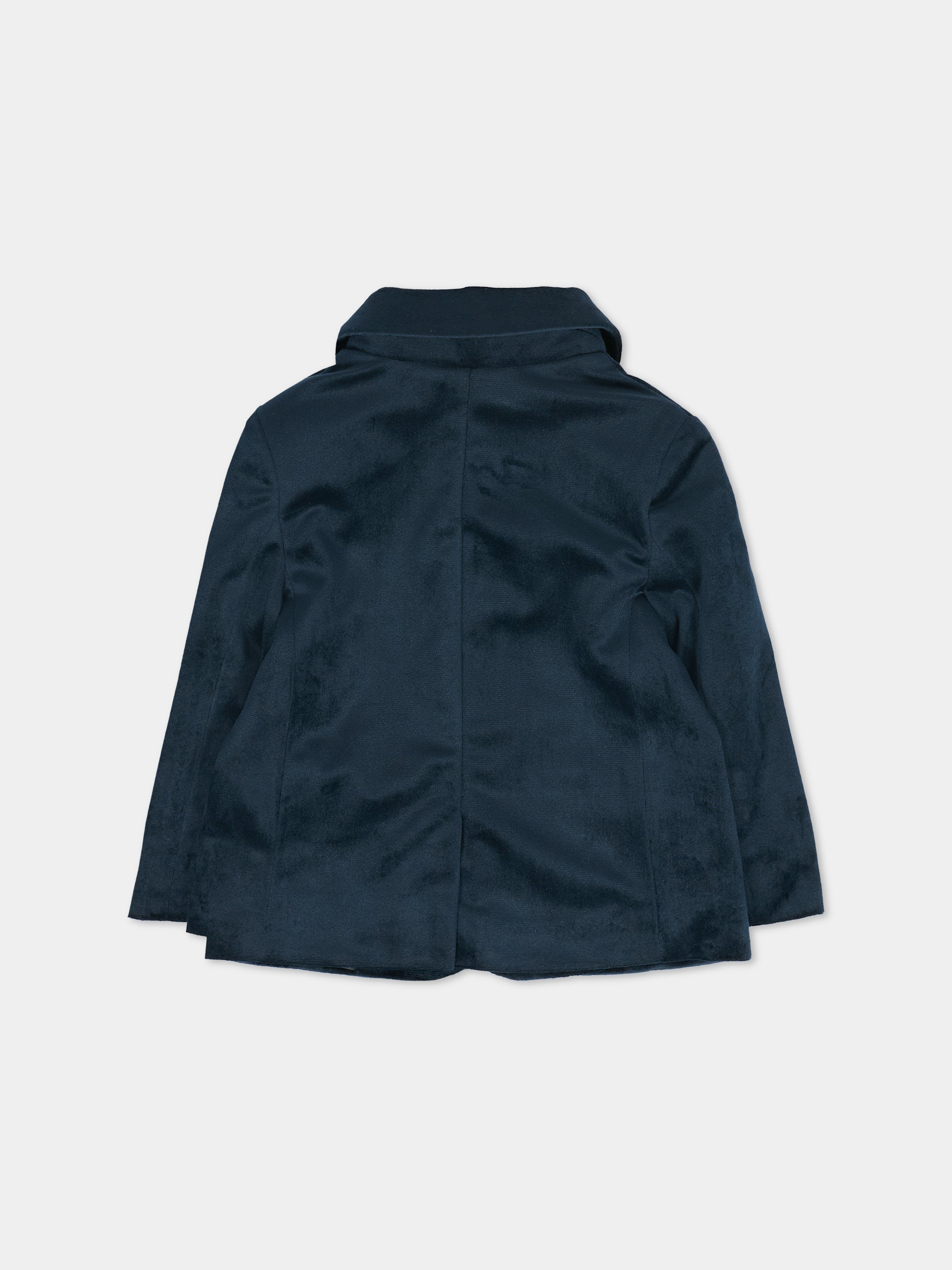 Giacca blu per neonato con logo,Patachou,PAP BLA4133382 360