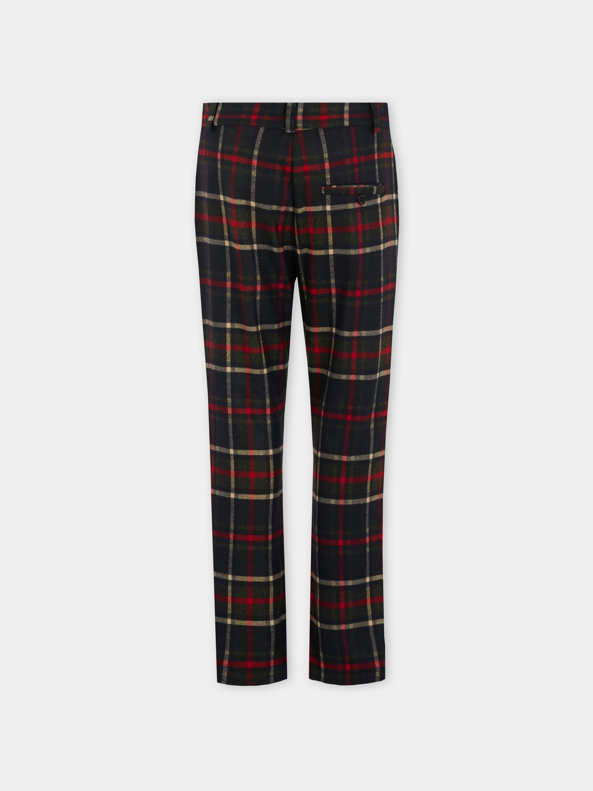 Pantaloni blu per bambino con motivo a quadri,Patachou,PAP CAL4133371 Z0133