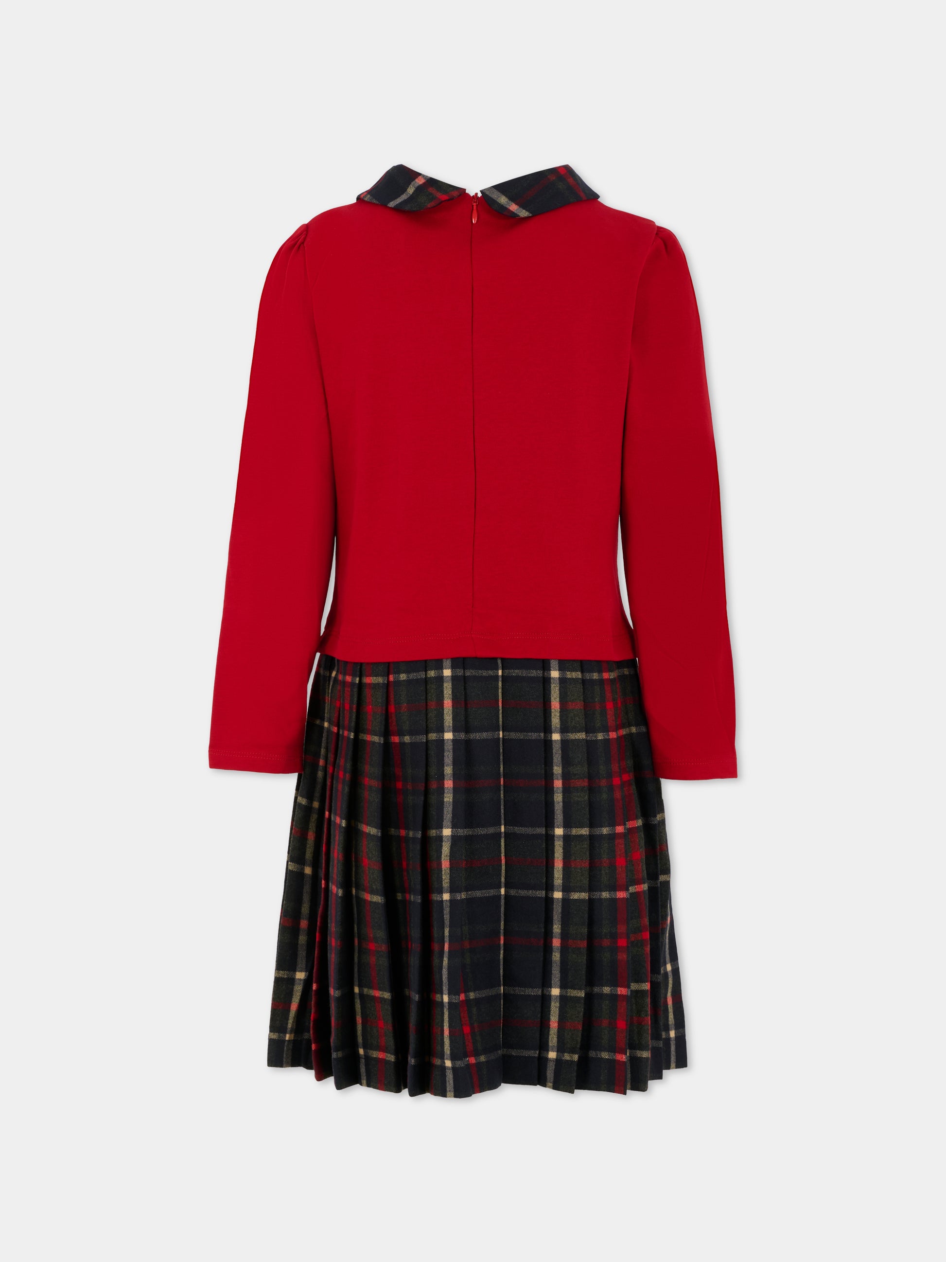 Vestito rosso per bambina con cane,Patachou,PAP VET4133261 960