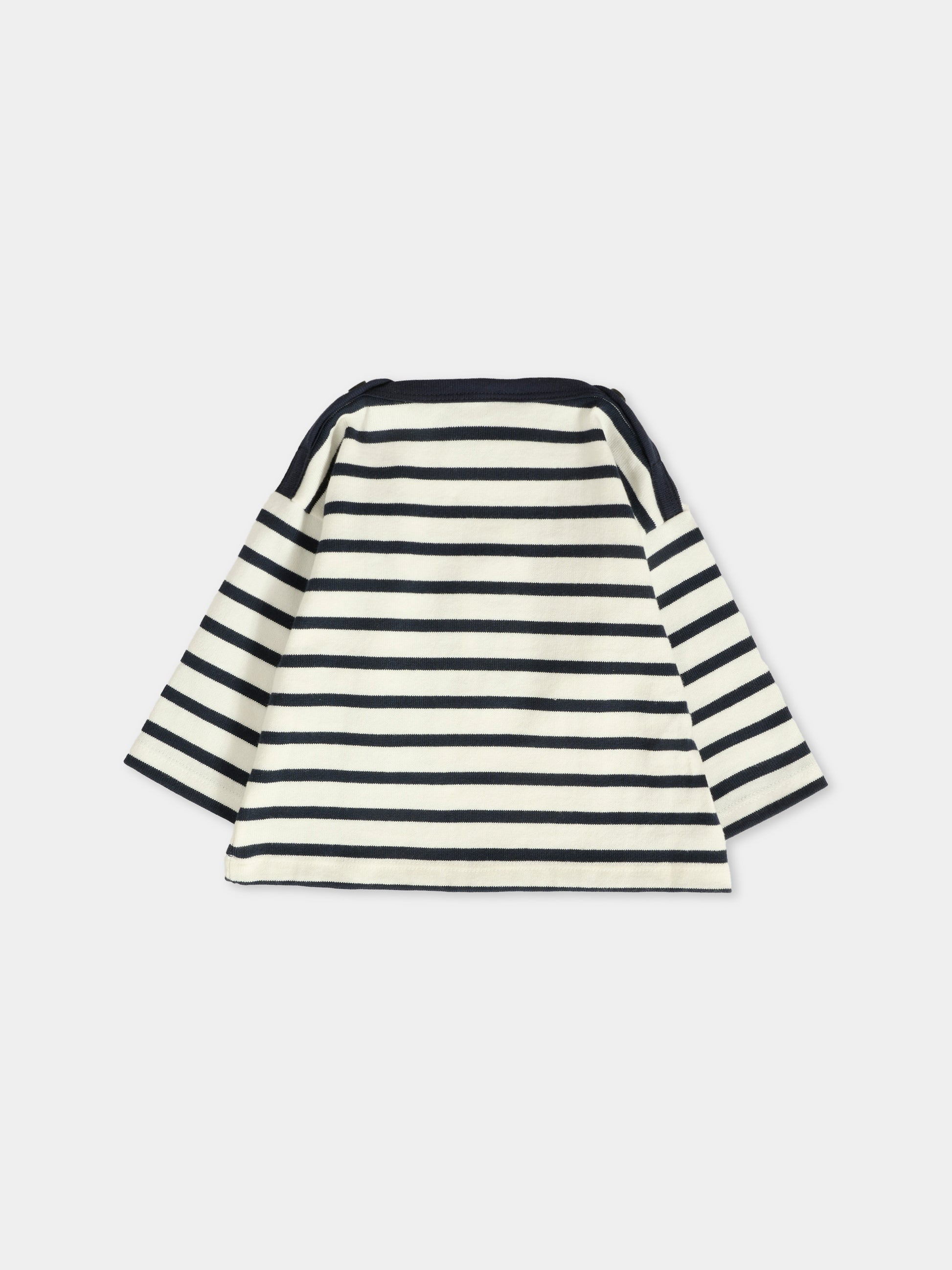 T-shirt bianca per neonati con logo,Petit Bateau,A0E70 01