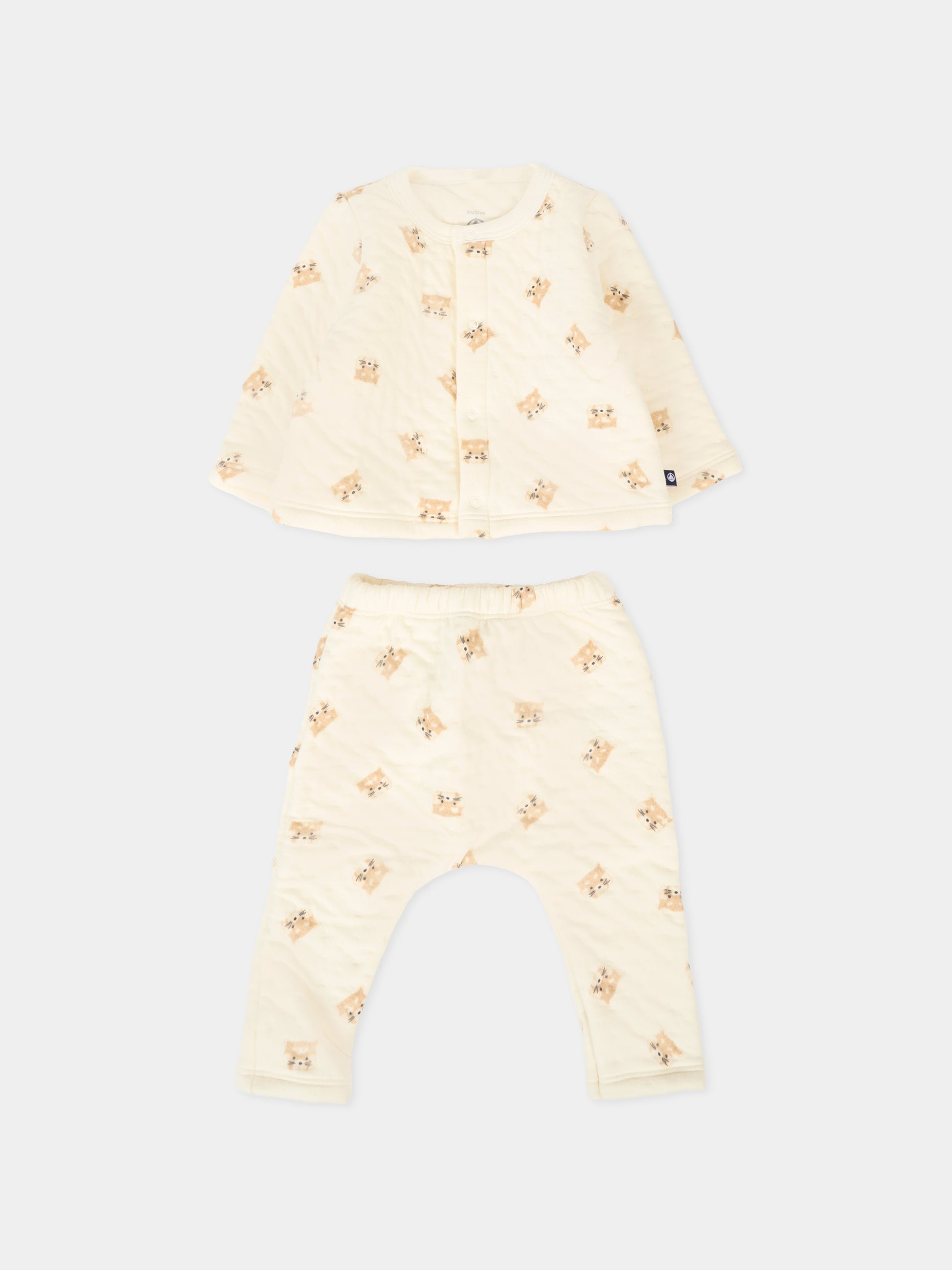 Completo nascita per neonata con panda,Petit Bateau,A0EKT 01