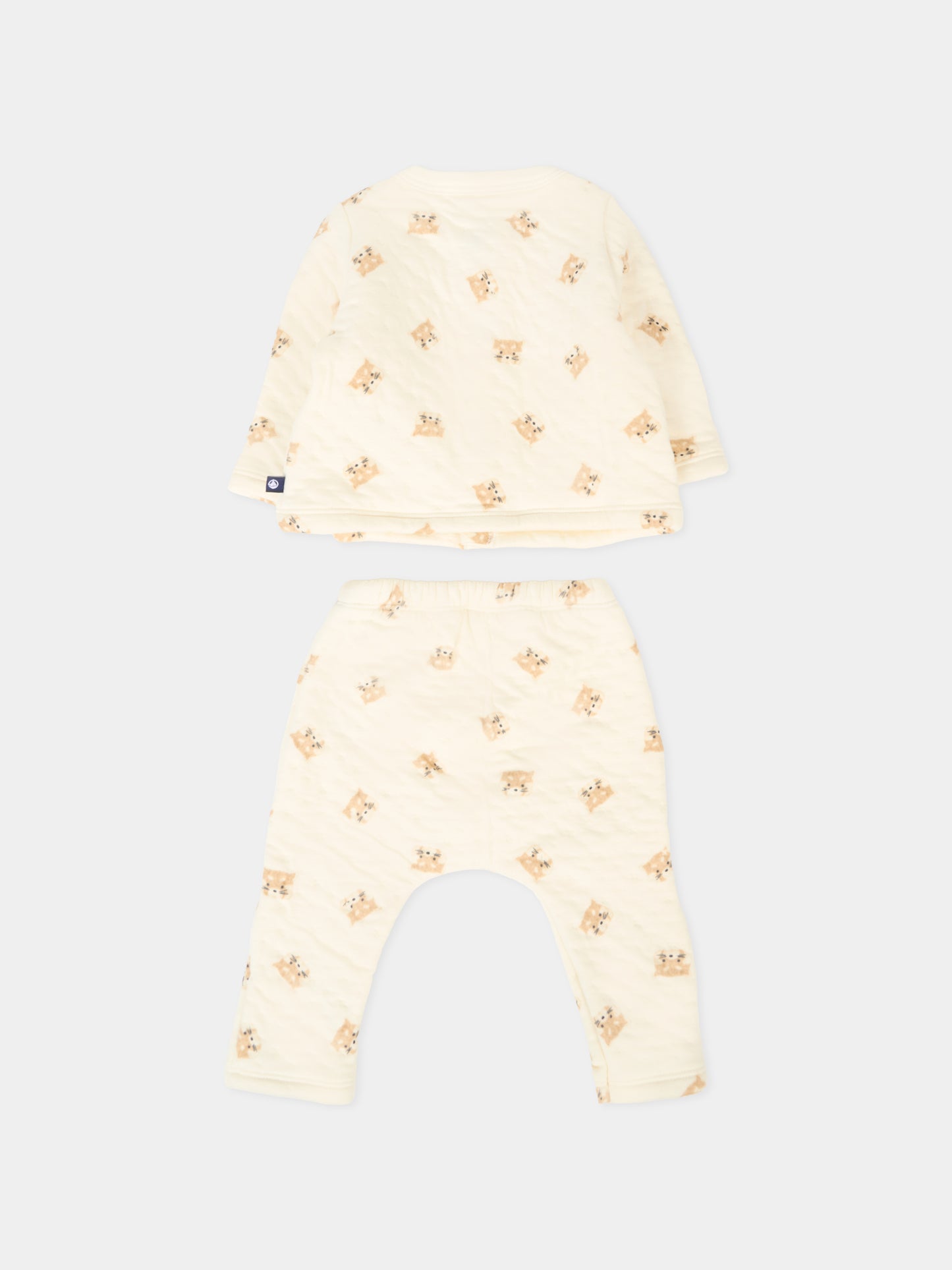 Completo nascita per neonata con panda,Petit Bateau,A0EKT 01