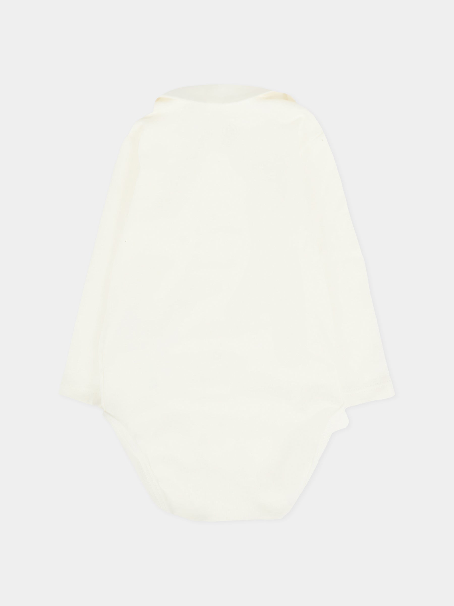 Body avorio per neonata con fiori ricamati,Petit Bateau,A0EKL 03