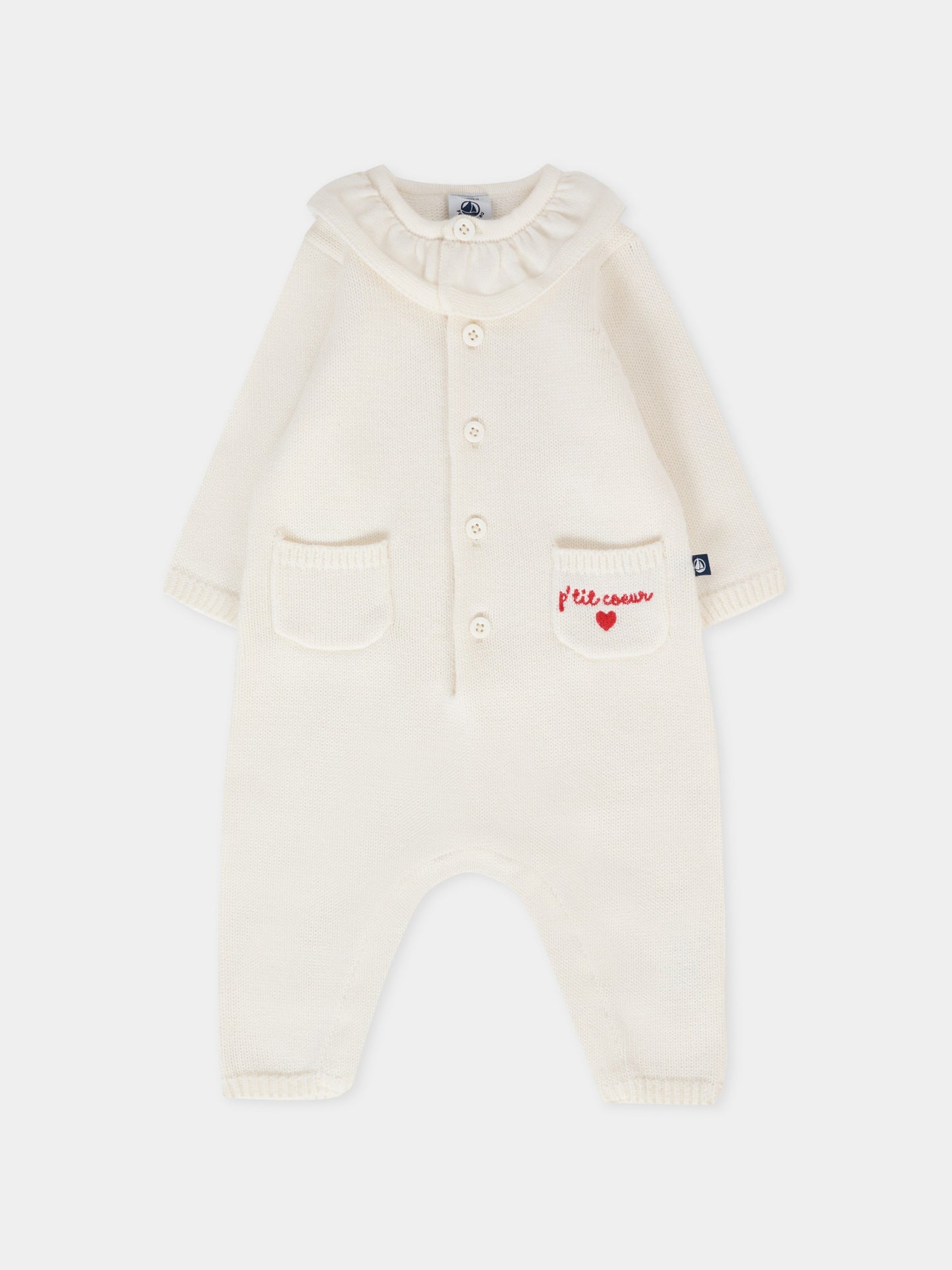 Tutina avorio per neonata,Petit Bateau,A0EL5 01