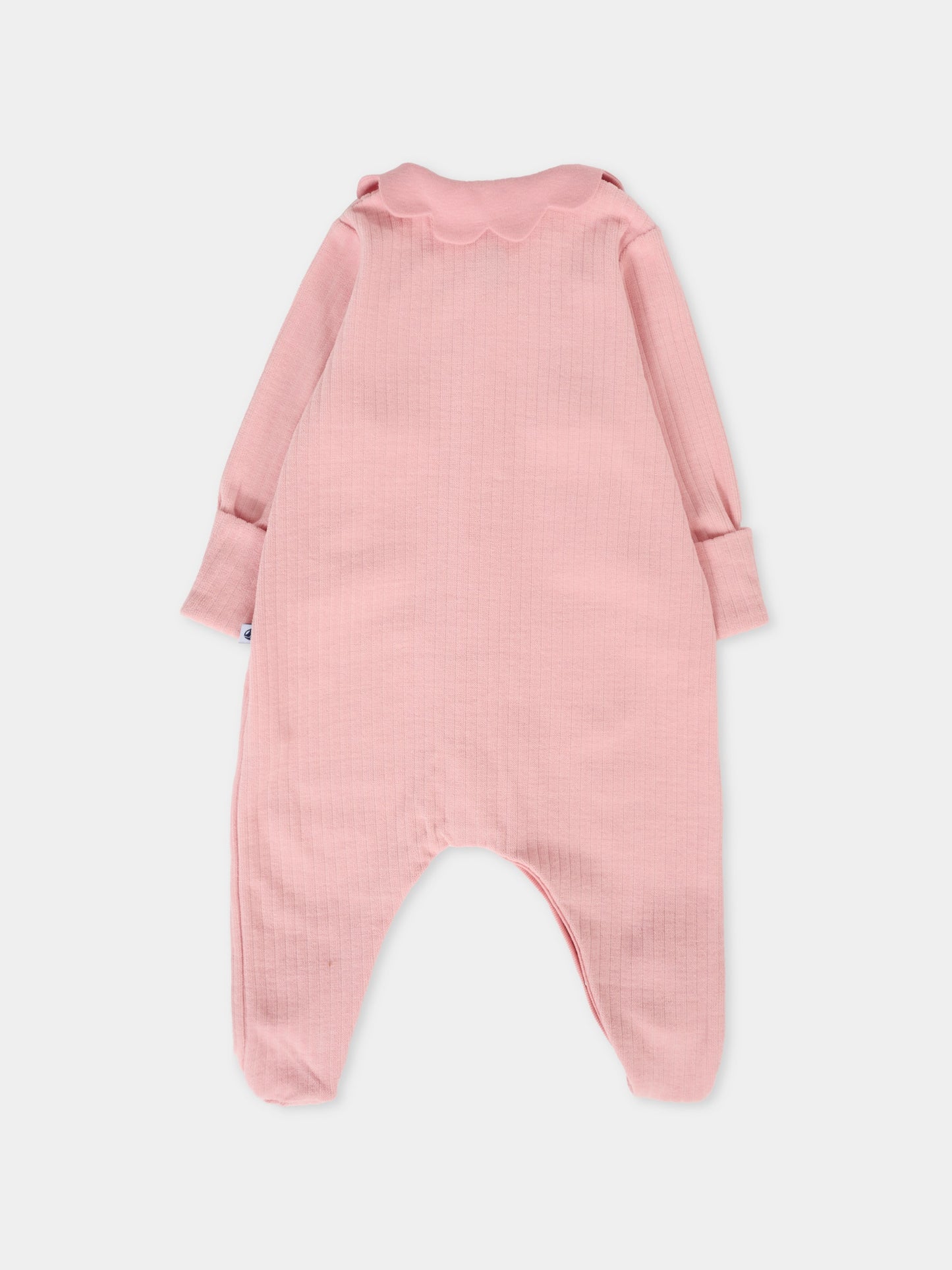 Tutina rosa per neonata con cuore,Petit Bateau,A0DQR 01