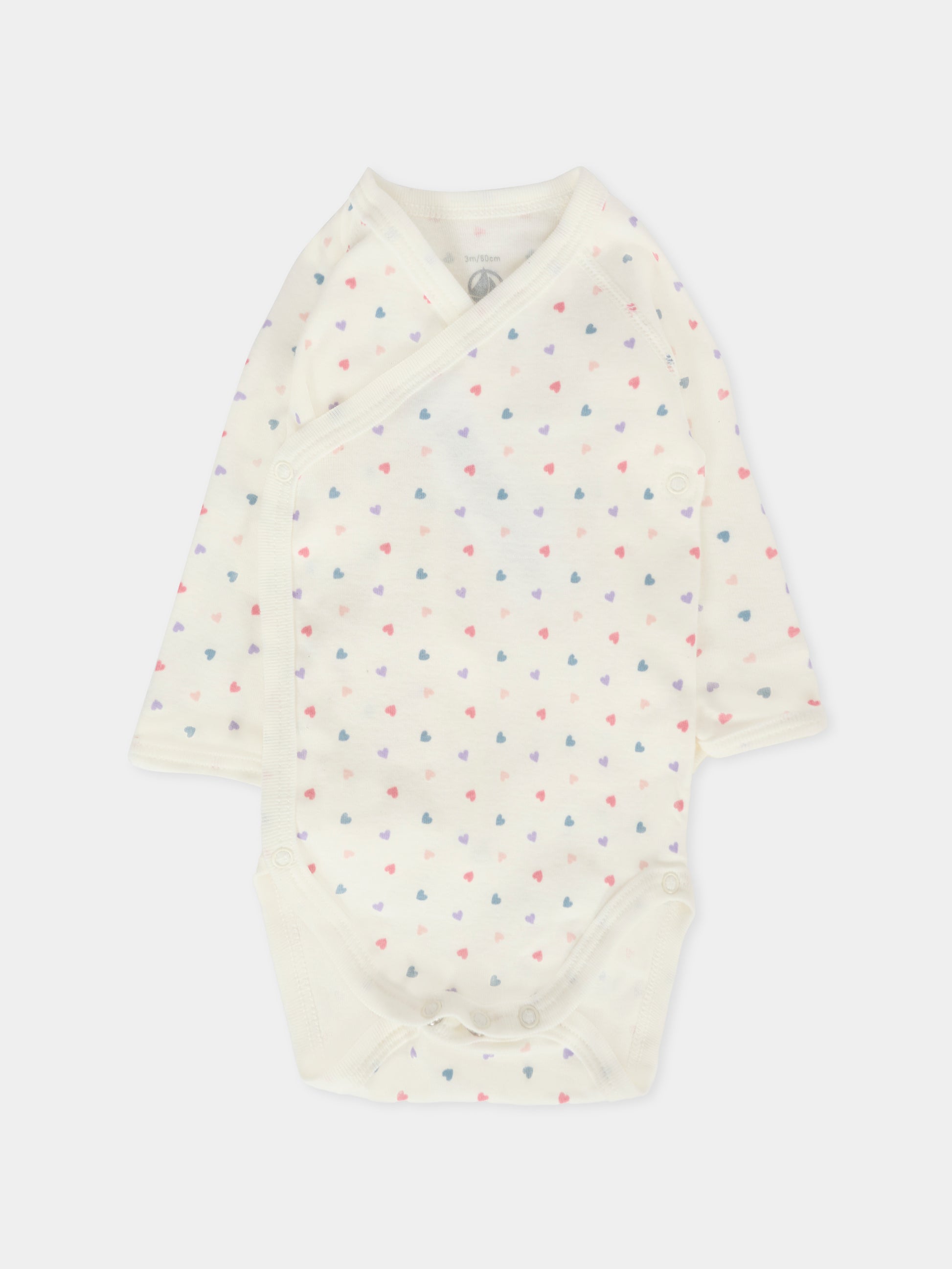 Set di body multicolor per neonata con cuori,Petit Bateau,A0DZM 98