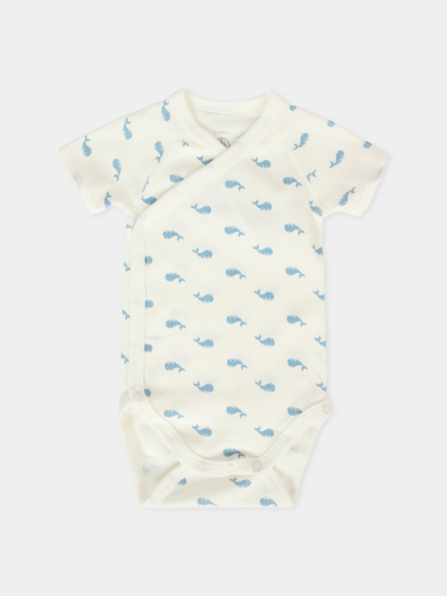 Set di body multicolor per neonato con balene,Petit Bateau,A0DZR 00