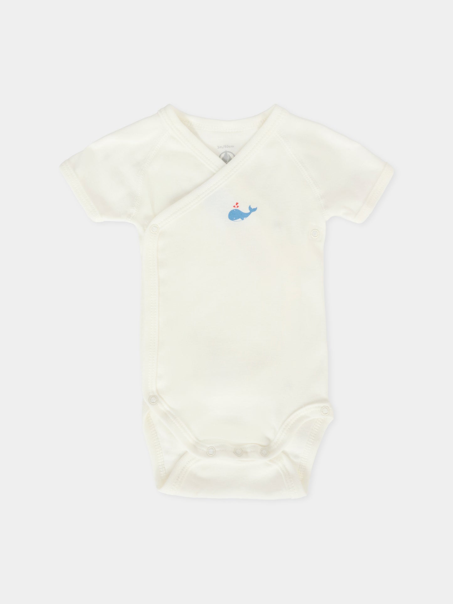 Set di body multicolor per neonato con balene,Petit Bateau,A0DZR 00