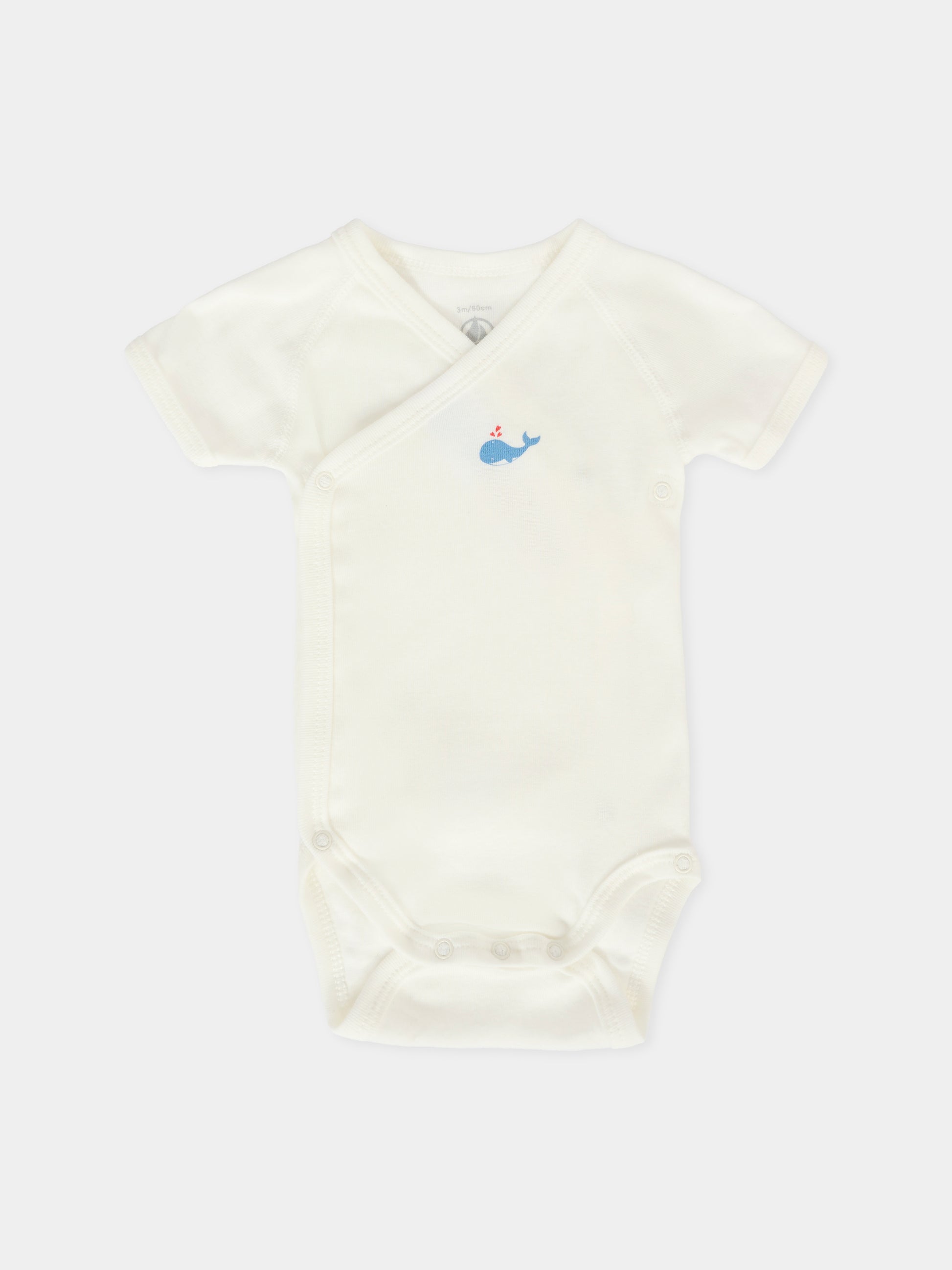 Set di body multicolor per neonato con balene,Petit Bateau,A0DZR 00