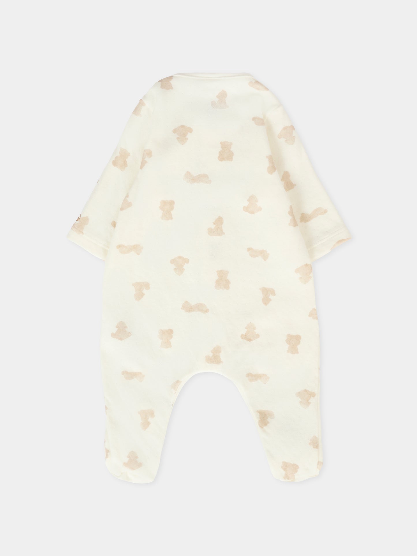 Tutina avorio per neonati con orsi,Petit Bateau,A0DRM 01