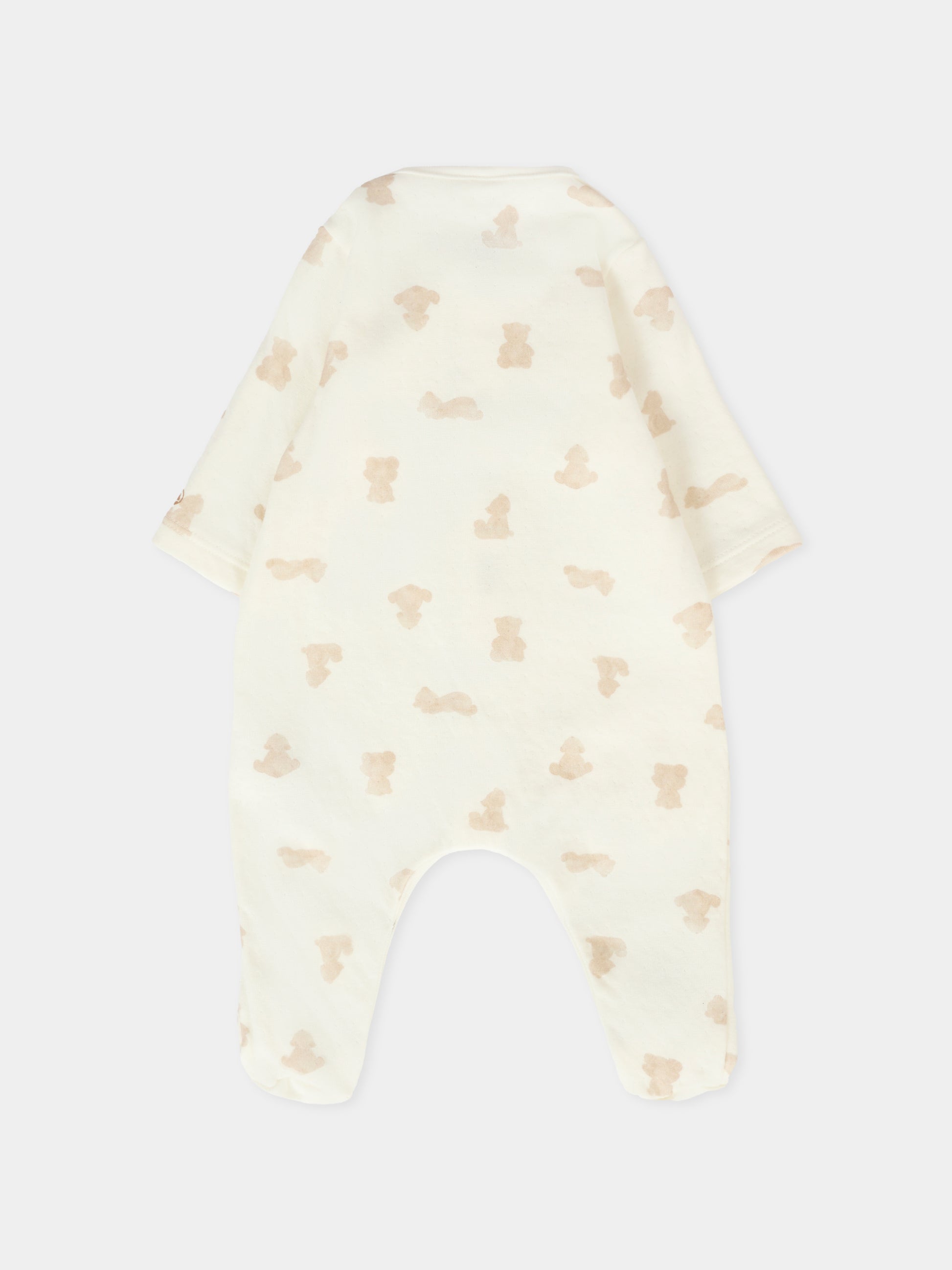 Tutina avorio per neonati con orsi,Petit Bateau,A0DRM 01