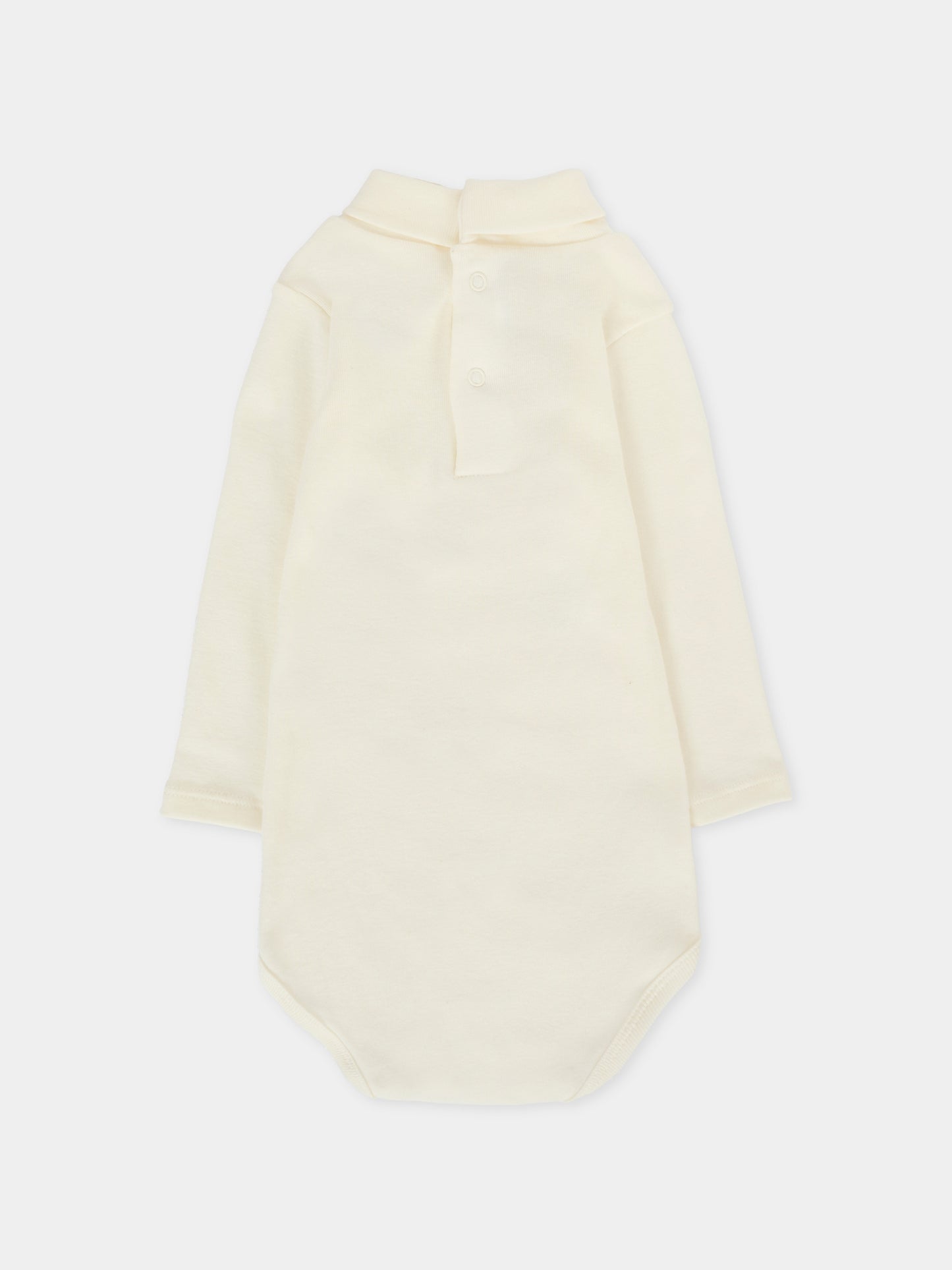 Body avorio per neonata con logo,Petit Bateau,A0DX5 03